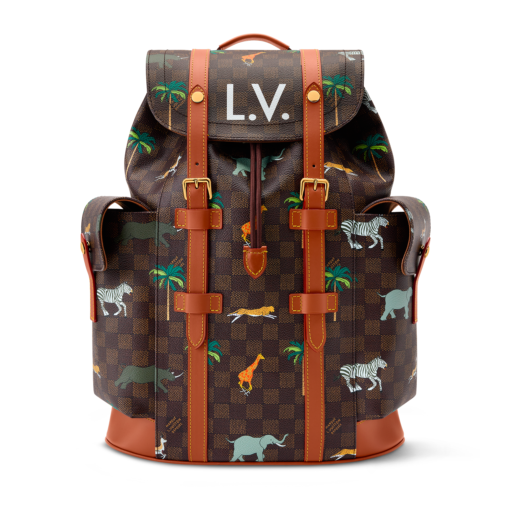 Edges -- CHRISTOPHER Medium Backpack - LV X THE DARJELING LIMITED Collection