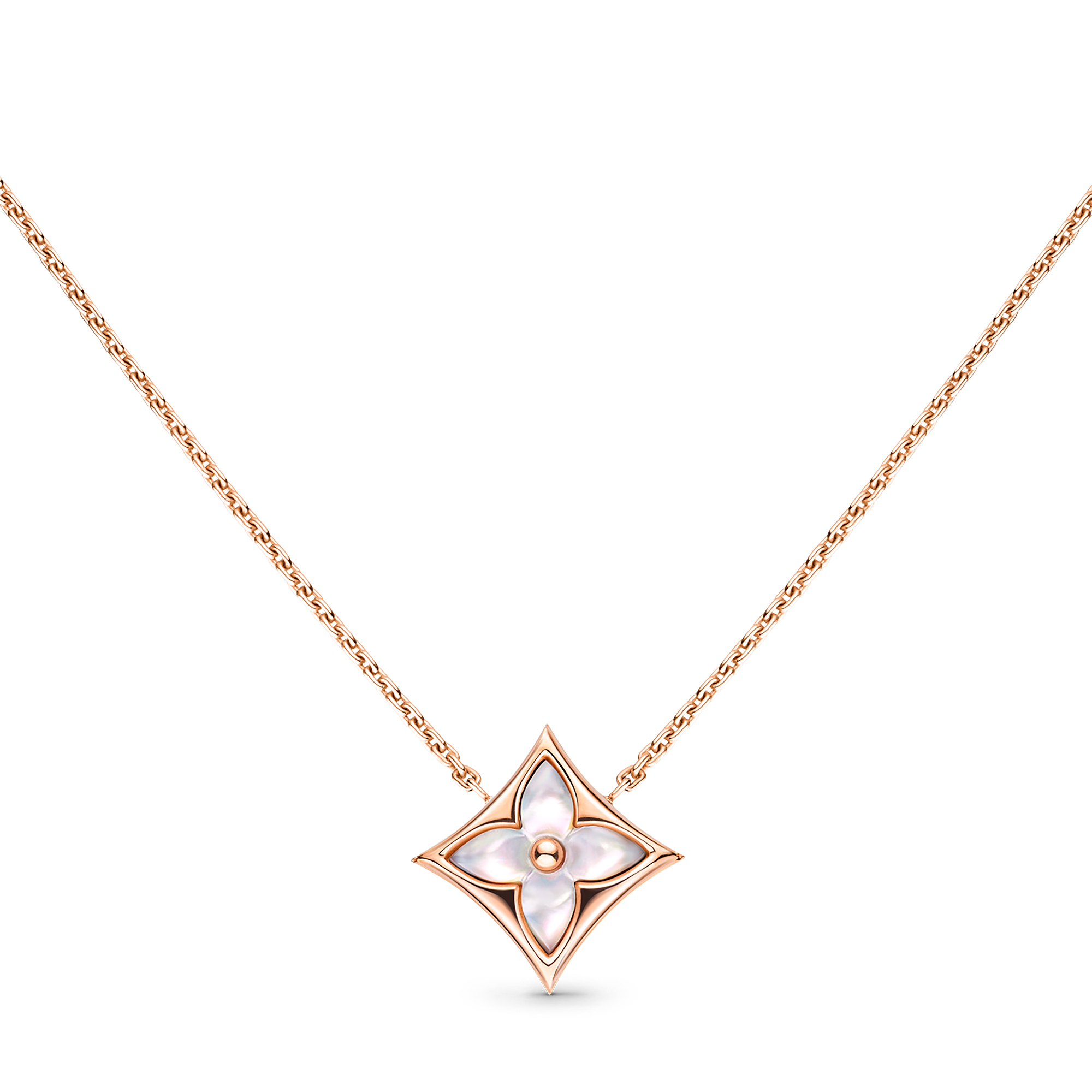 COLOR BLOSSOM 18K Gold Shell Necklace - 1