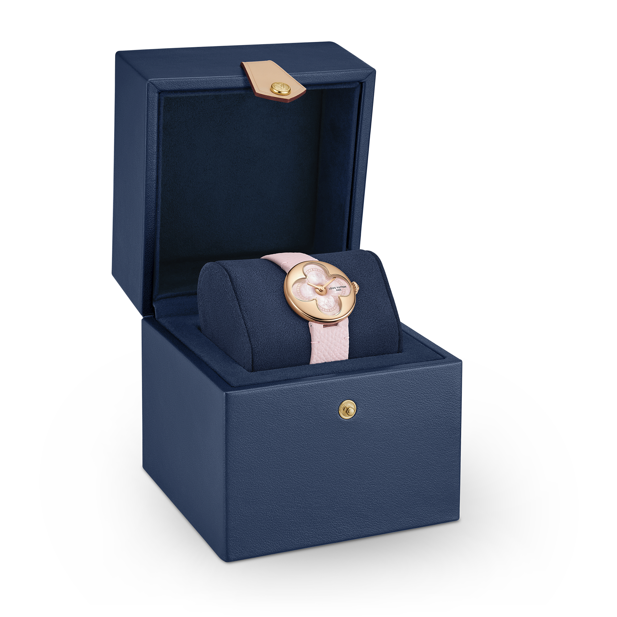 COLOR BLOSSOM 18K gold (rose) shell quartz watch, 26 mm - 6