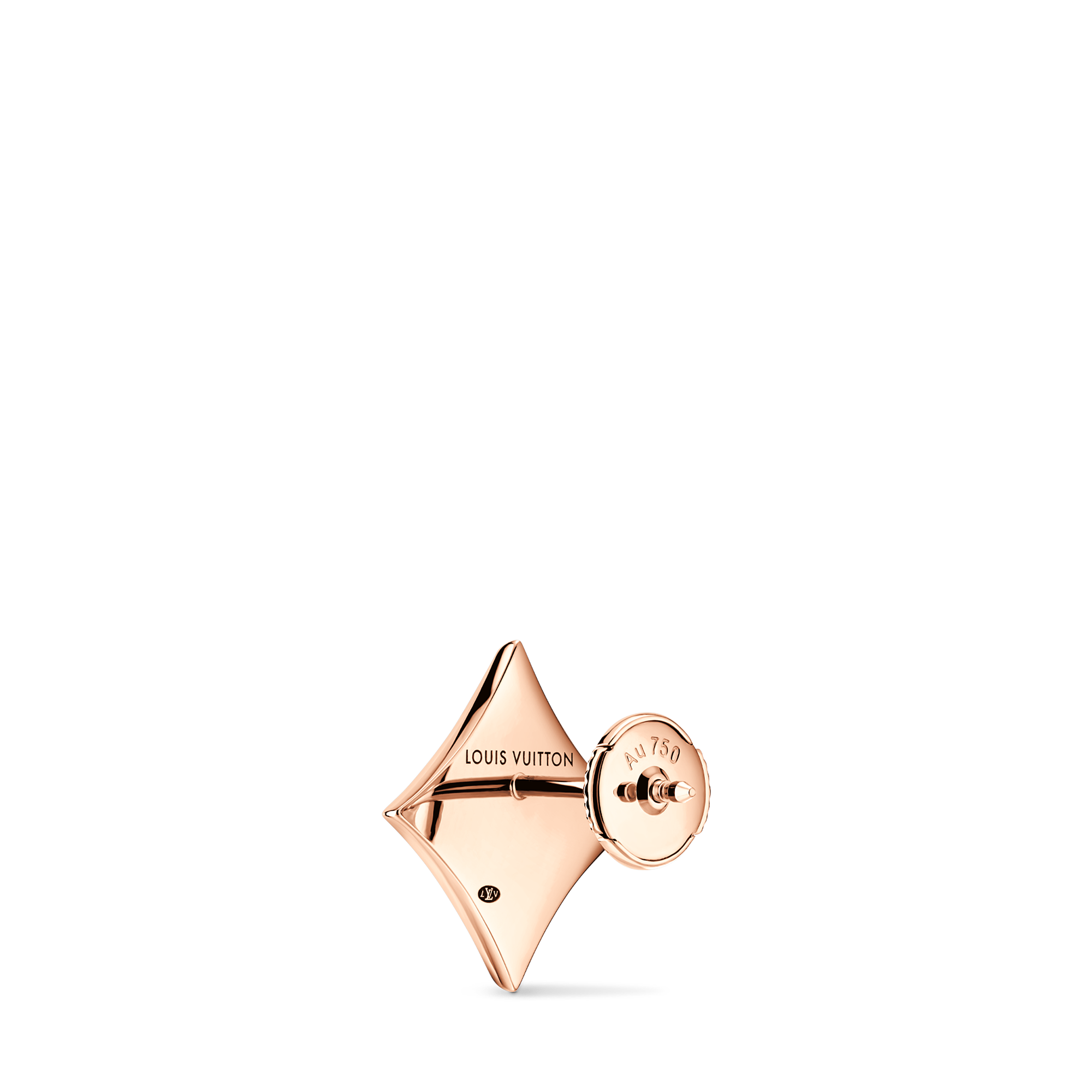 COLOR BLOSSOM STAR 18K Gold Light Chalcedony Stud Earrings - 4