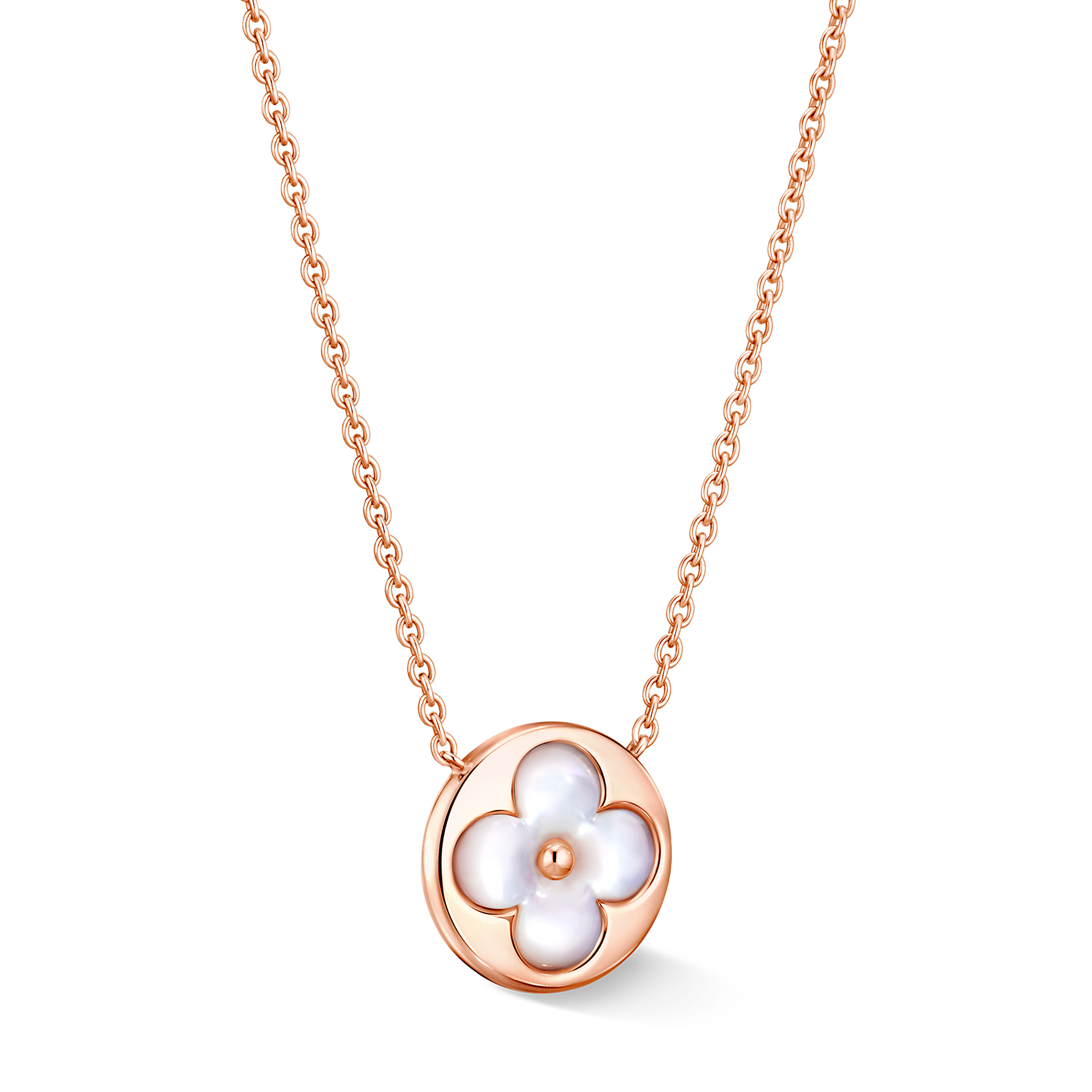 COLOR BLOSSOM SUN 18K Gold Shell Necklace - 3