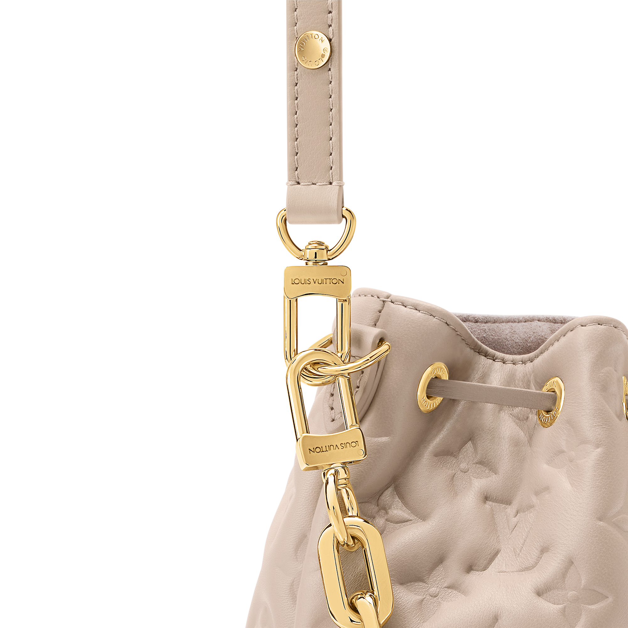 Leather -- BUCKET CUSHION Handbag