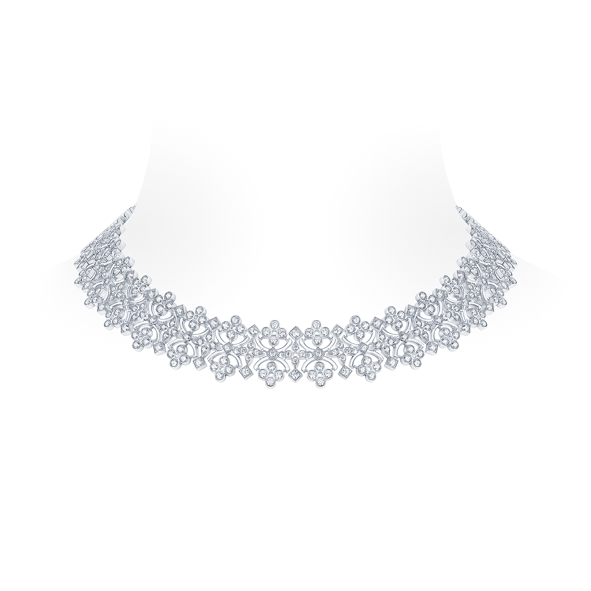 DENTELLE MASTERPIECE 18K Gold Diamond Necklace - 1