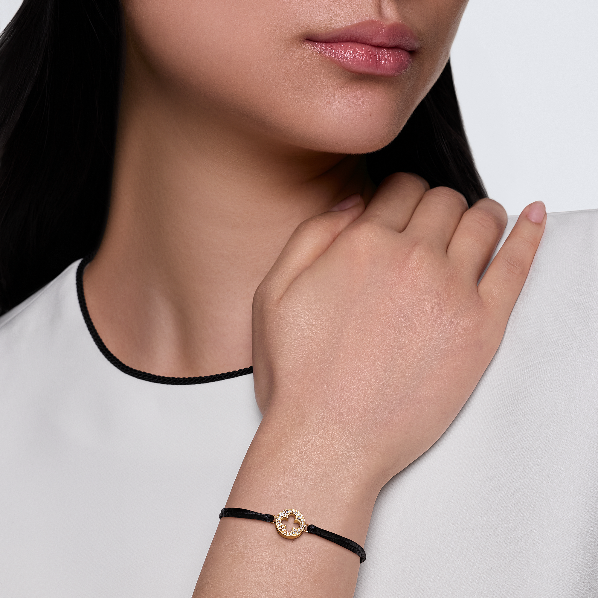 EMPREINTE 18K gold (yellow) diamond cord bracelet - 4