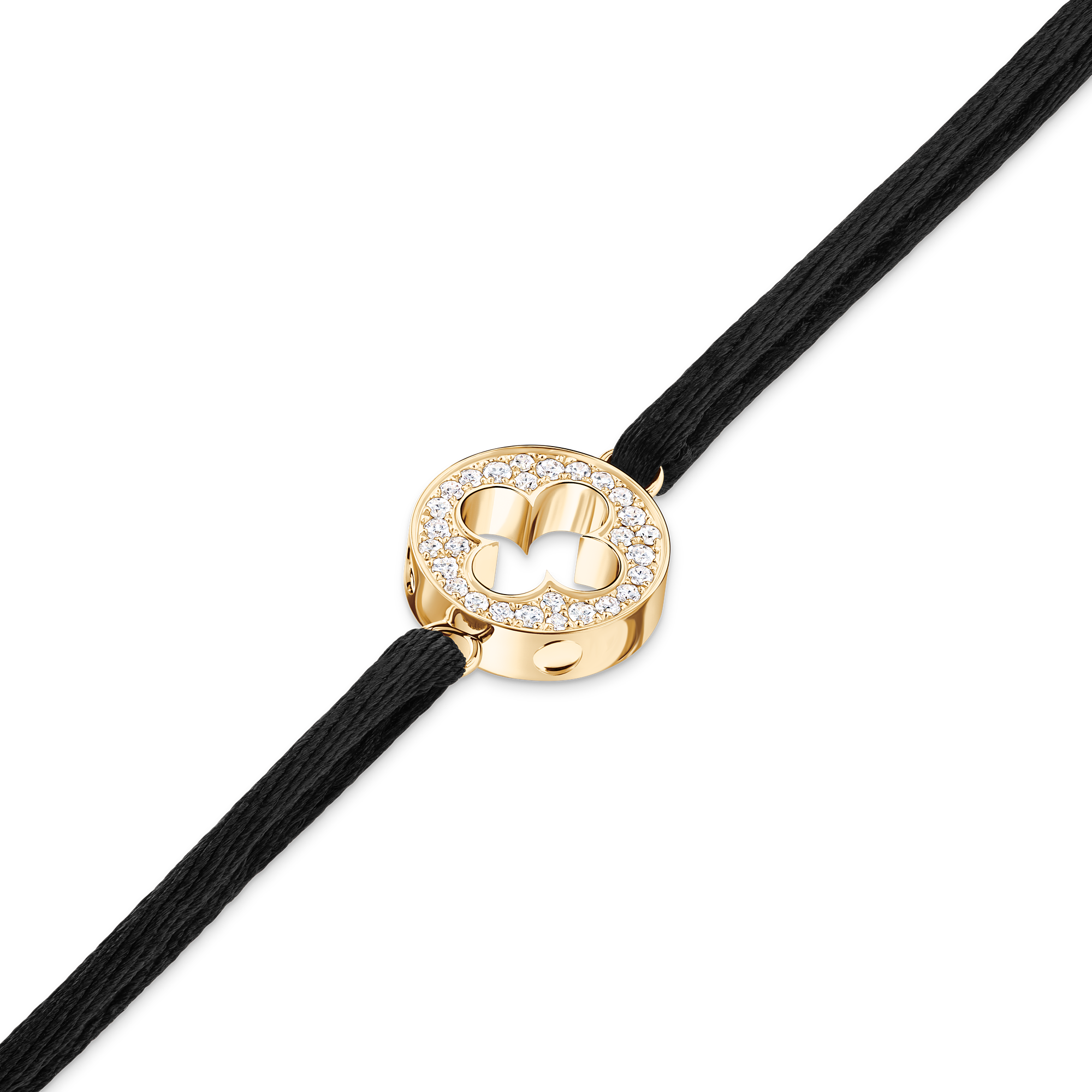 EMPREINTE 18K gold (yellow) diamond cord bracelet - 3