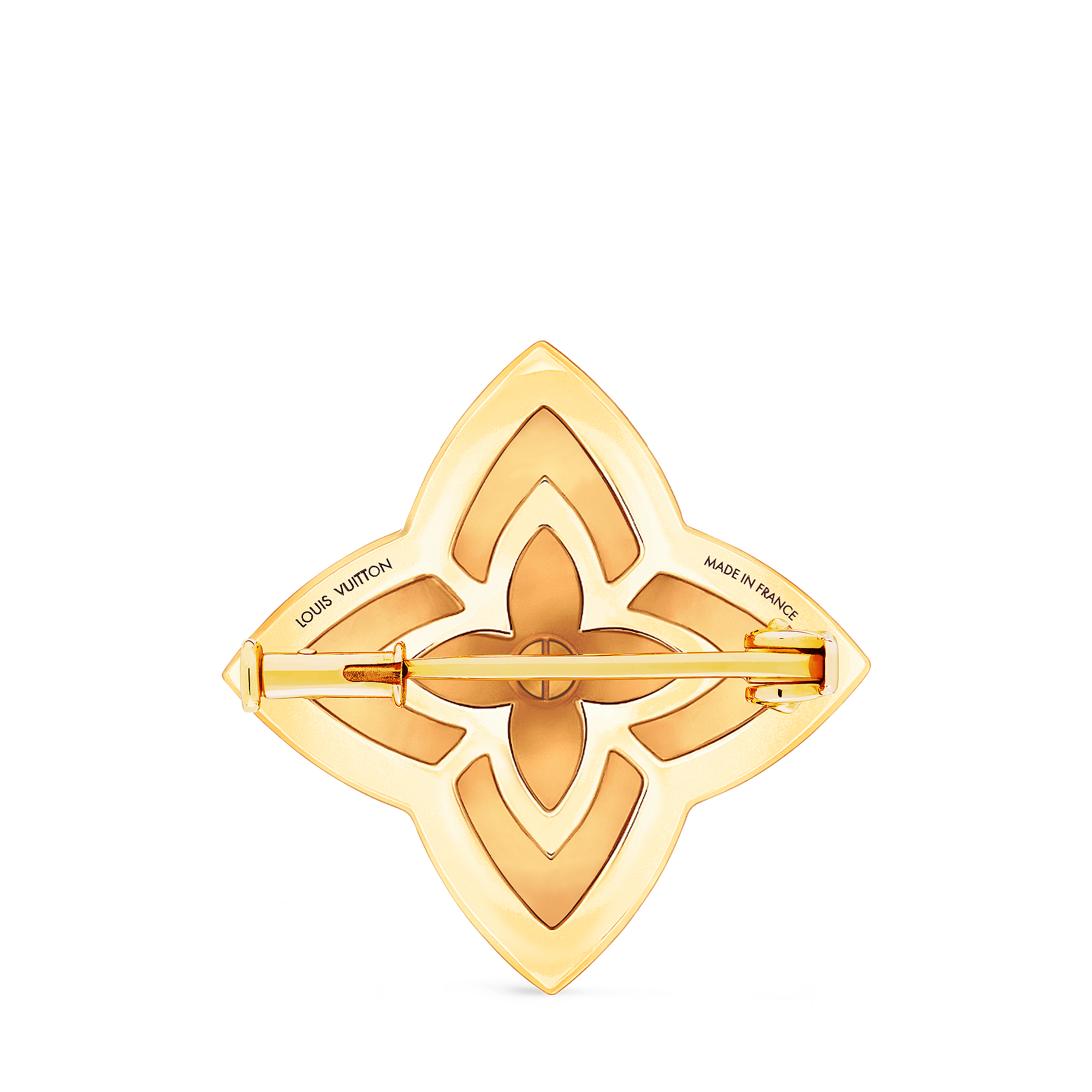 EVER BLOSSOM 18K Gold Agate Diamond Brooch - 3