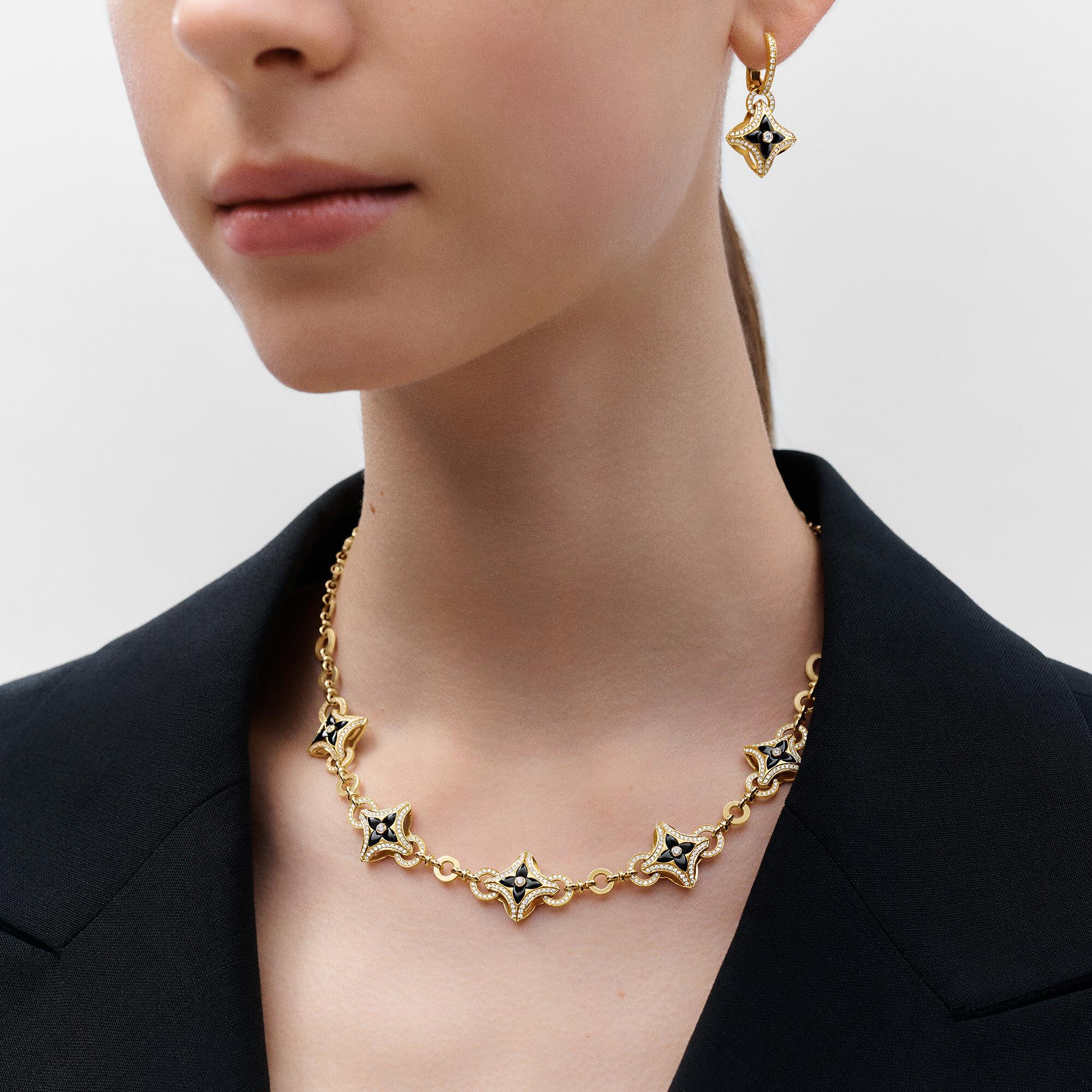 EVER BLOSSOM 18K Gold Agate Diamond Necklace - 2