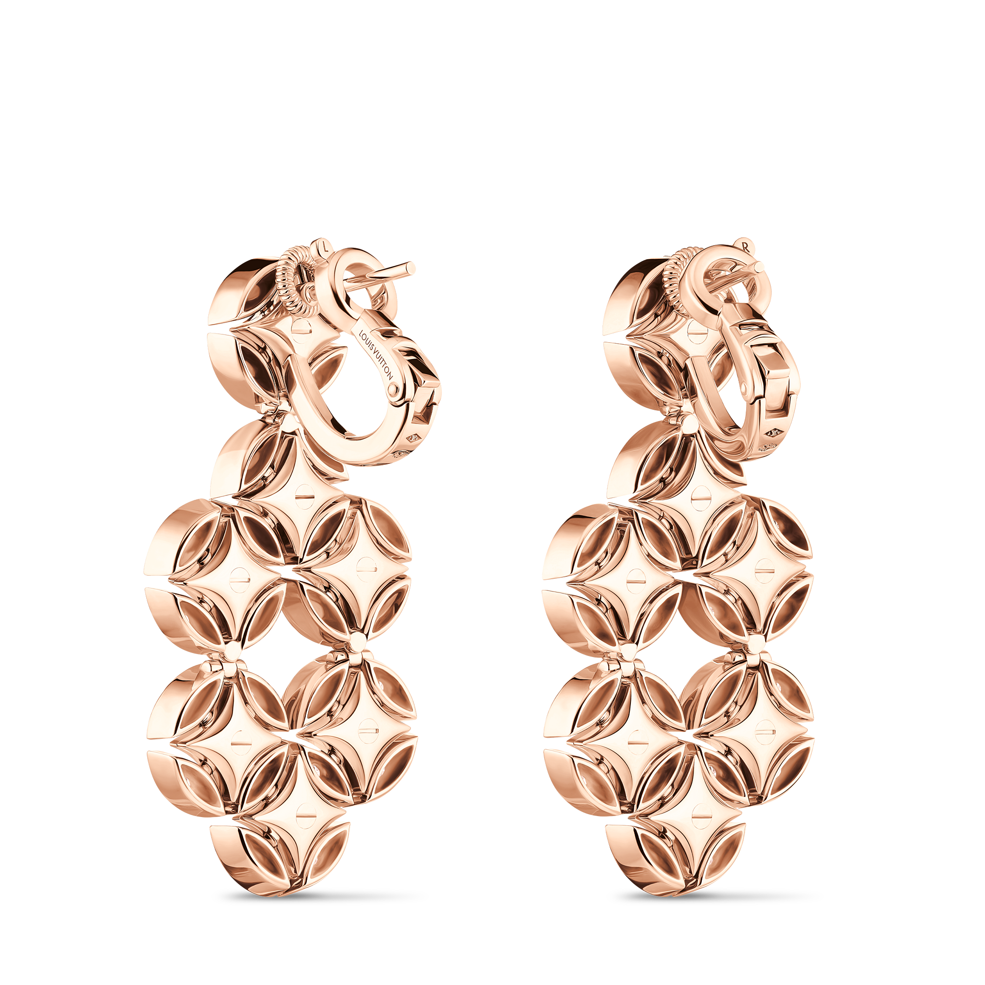 GALAXIE 18K Gold (Rose Gold) Diamond Earrings - 4