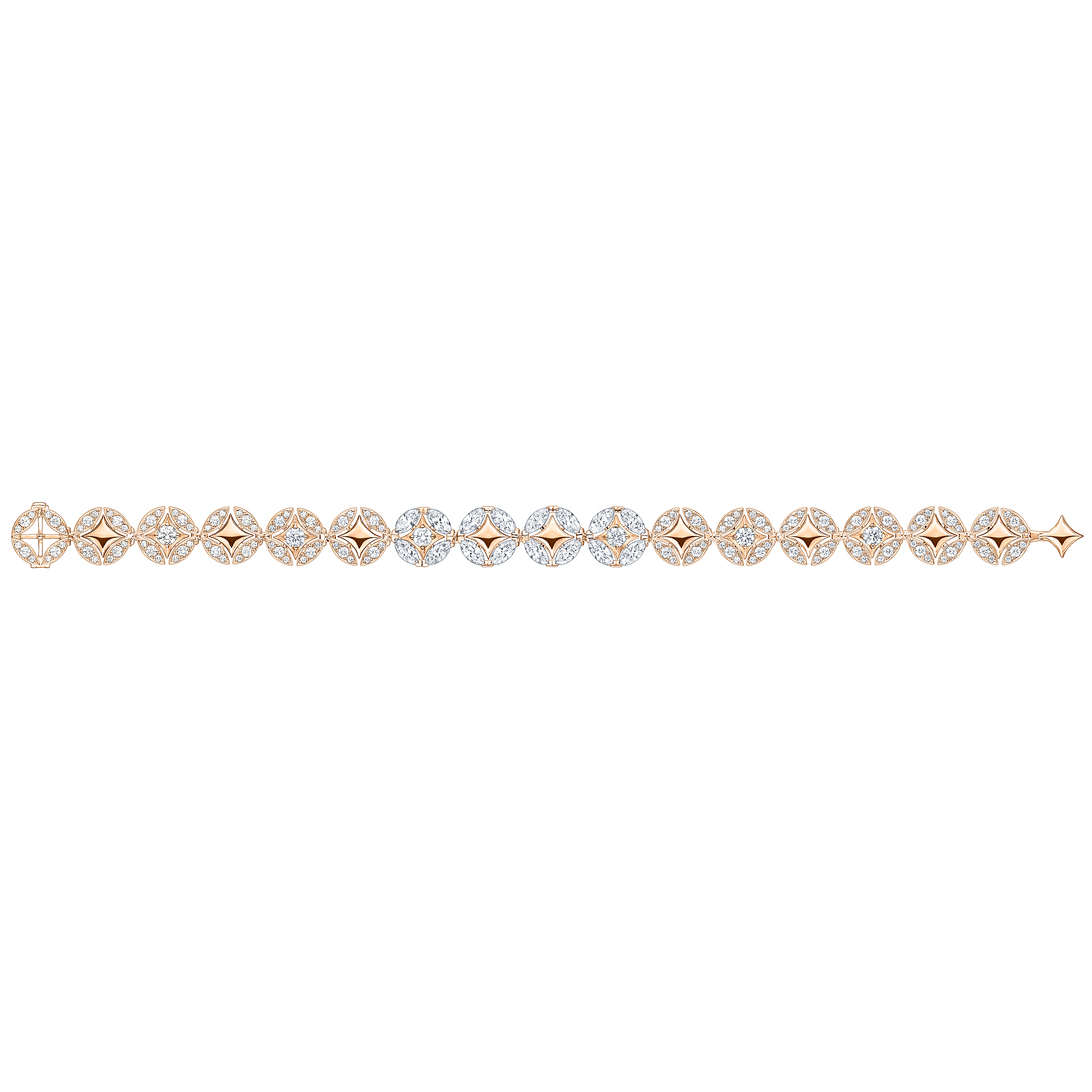 GALAXIE 18K gold (pink) diamond bracelet - 1
