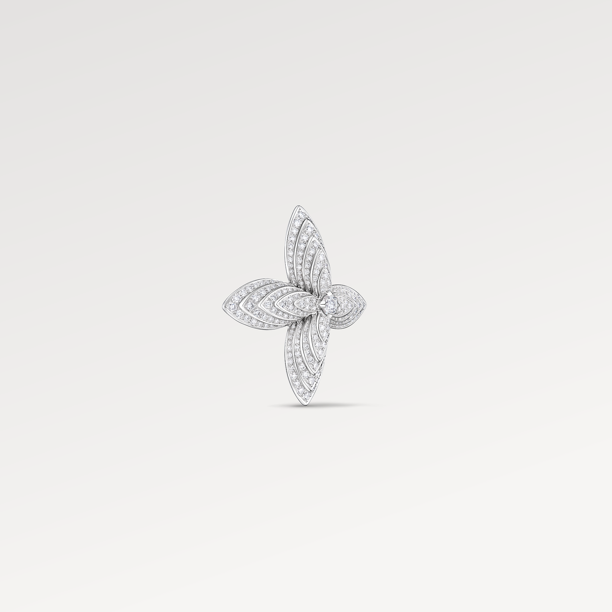 IDYLLE 18K gold diamond brooch - 3