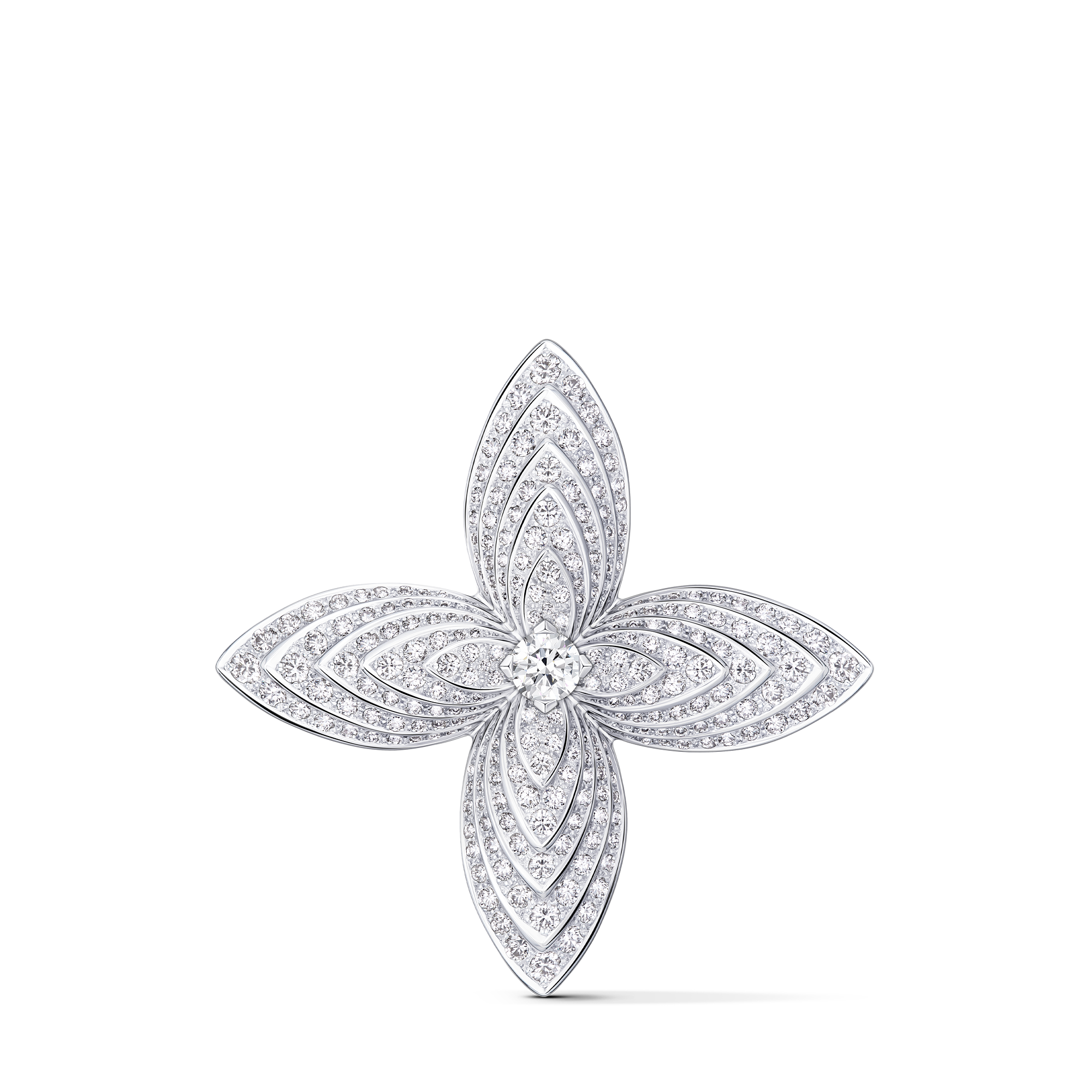 IDYLLE 18K gold diamond brooch - 1