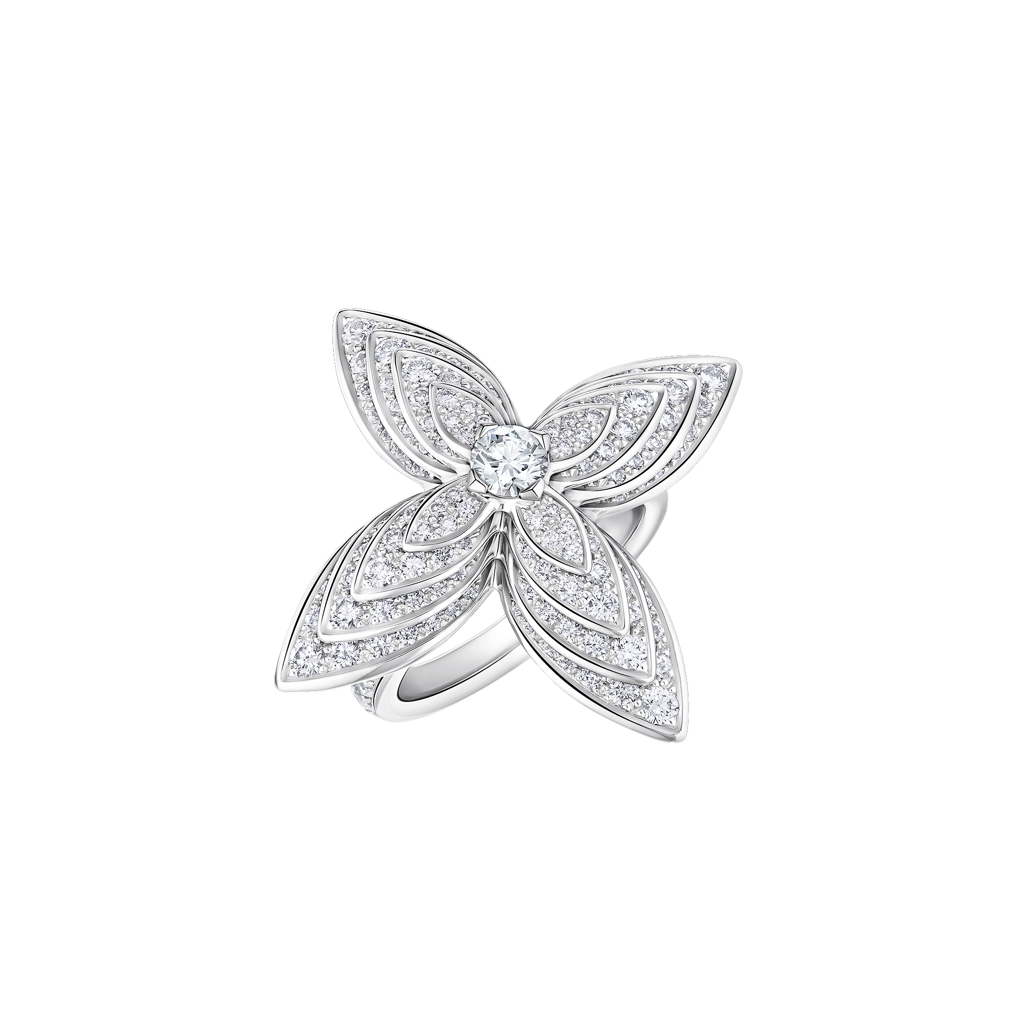 IDYLLE 18K gold (white) diamond ring - 4
