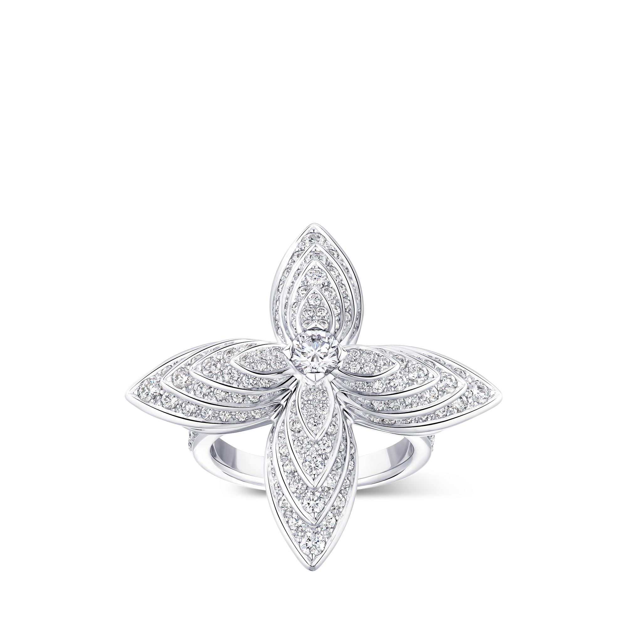 IDYLLE 18K gold (white) diamond ring - 1