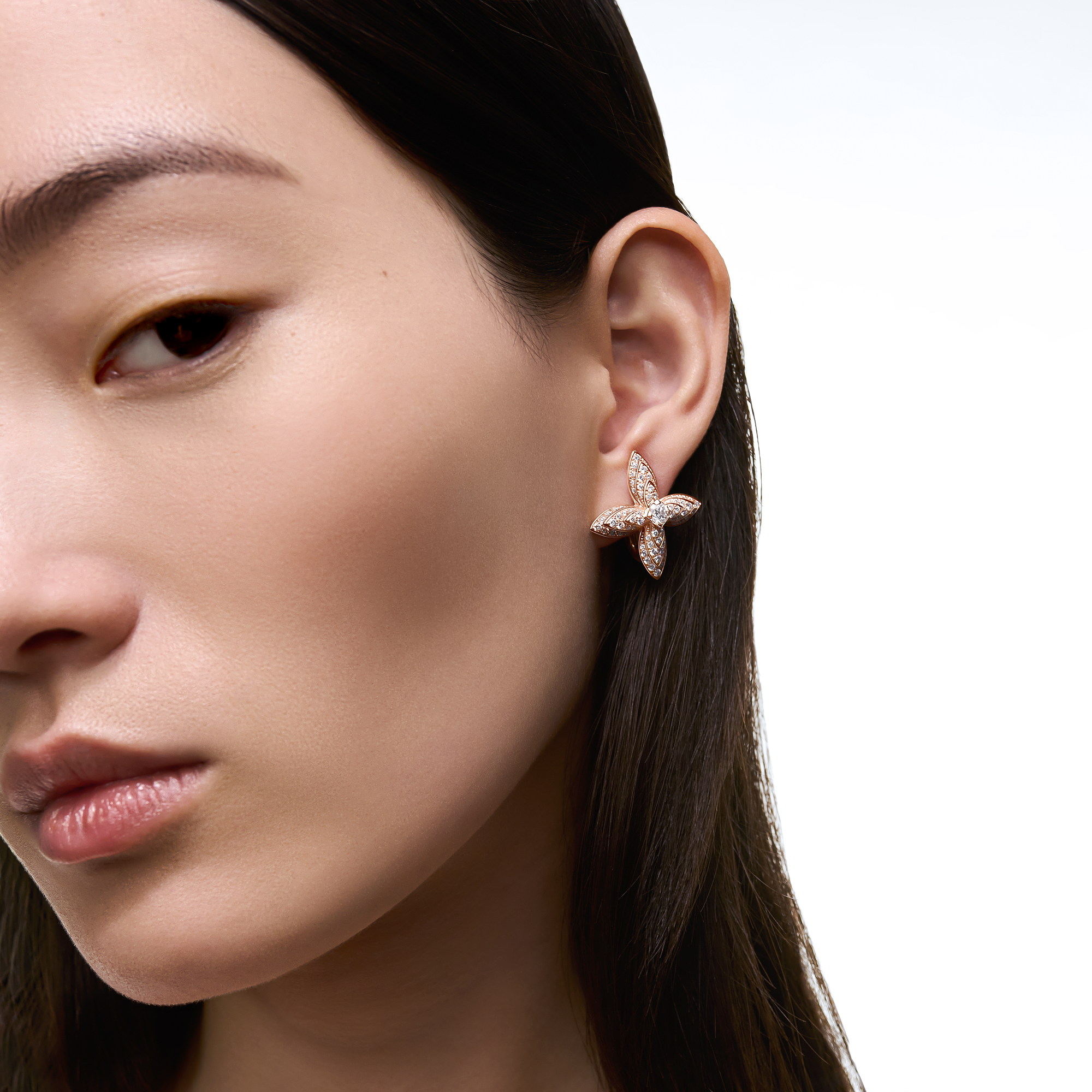IDYLLE BLOSSOM 18K Gold Diamond Earrings - 2