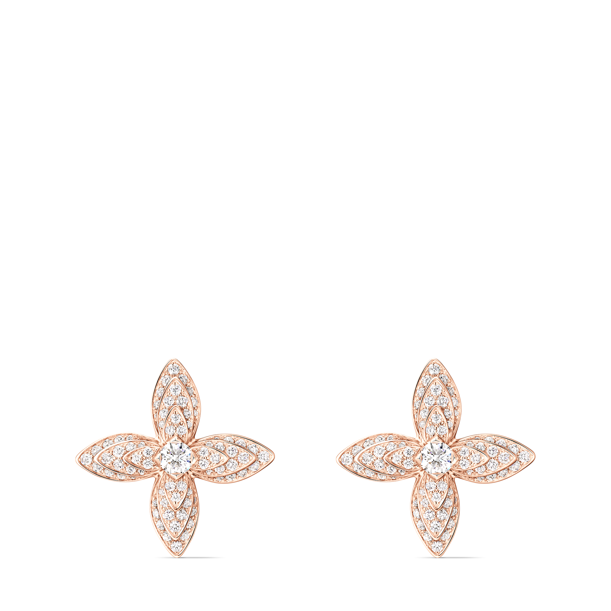 IDYLLE BLOSSOM 18K Gold Diamond Earrings - 1