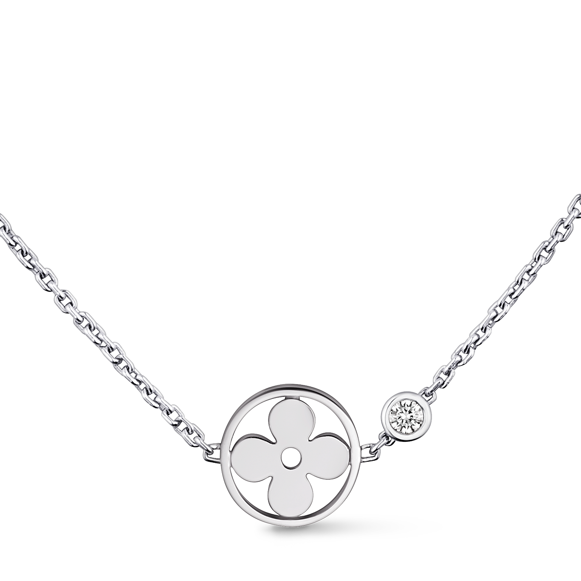 IDYLLE BLOSSOM 18K Gold Diamond Necklace - 1