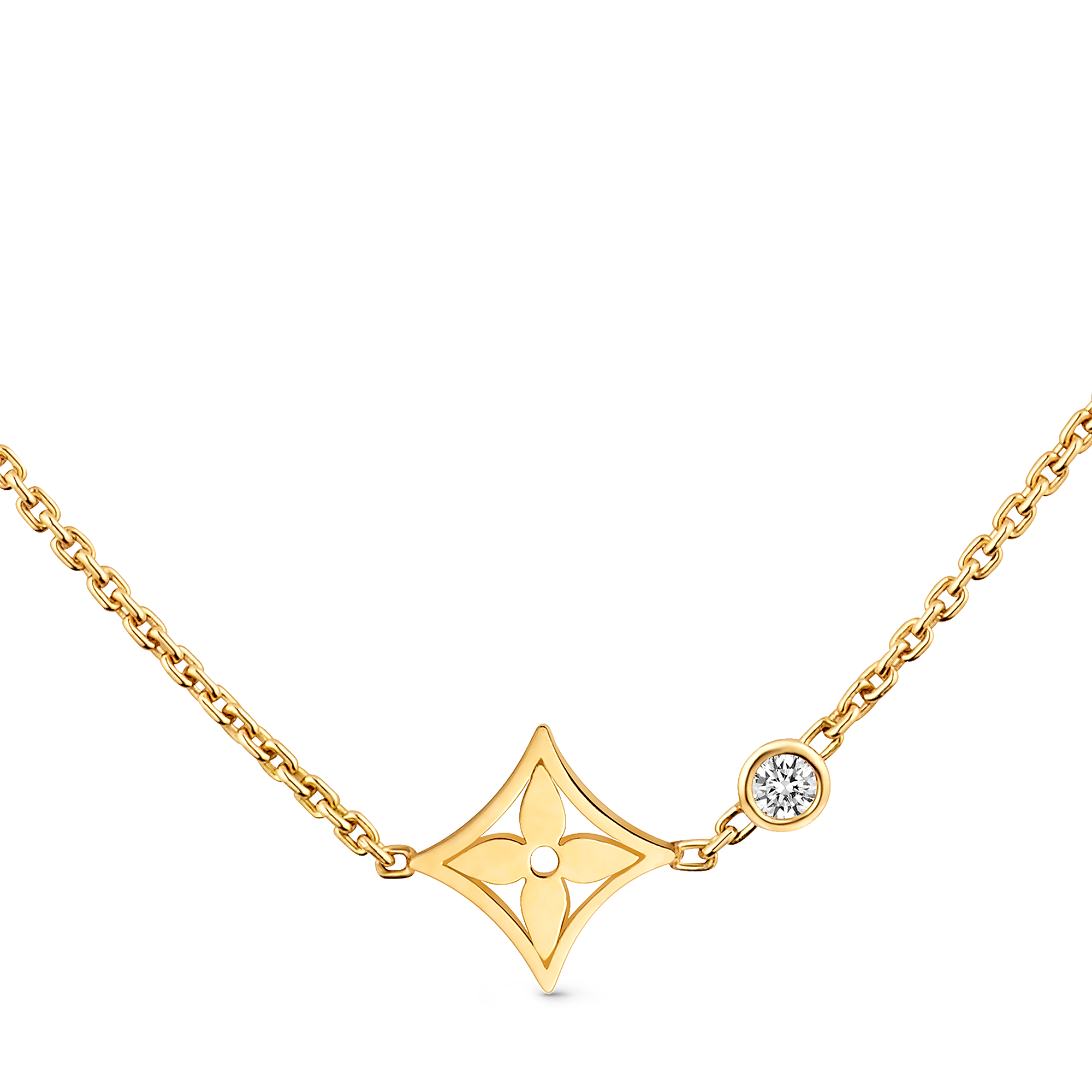 IDYLLE BLOSSOM 18K Gold Diamond Necklace - 1