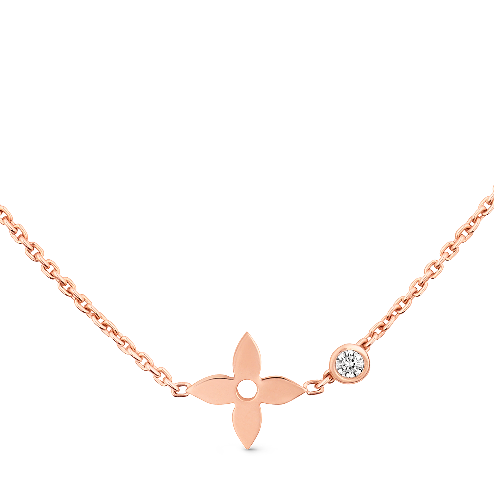 IDYLLE BLOSSOM 18K Gold Diamond Necklace - 1