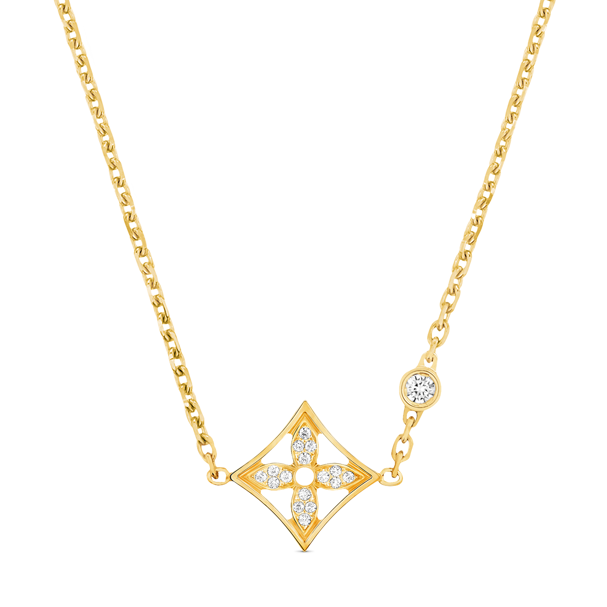 IDYLLE BLOSSOM 18K Gold Diamond Necklace - 1