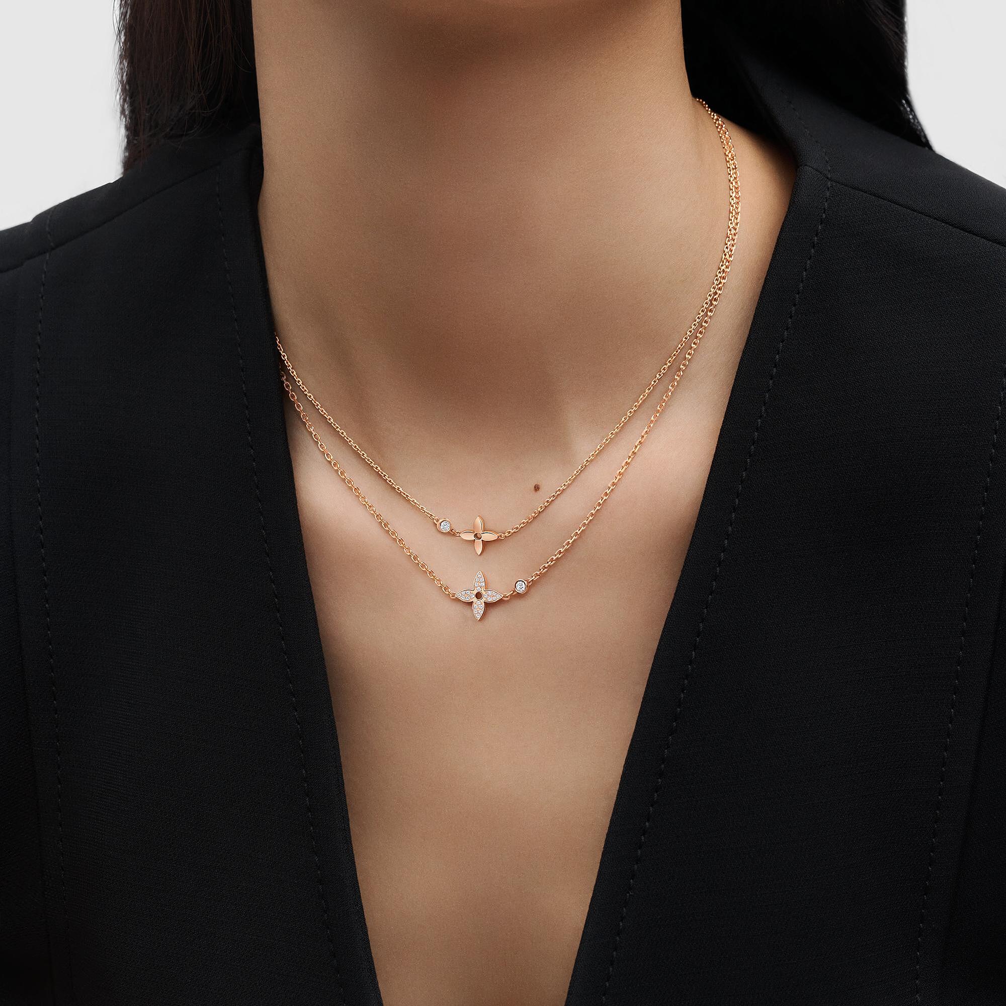 IDYLLE BLOSSOM 18K Gold Diamond Necklace - 4