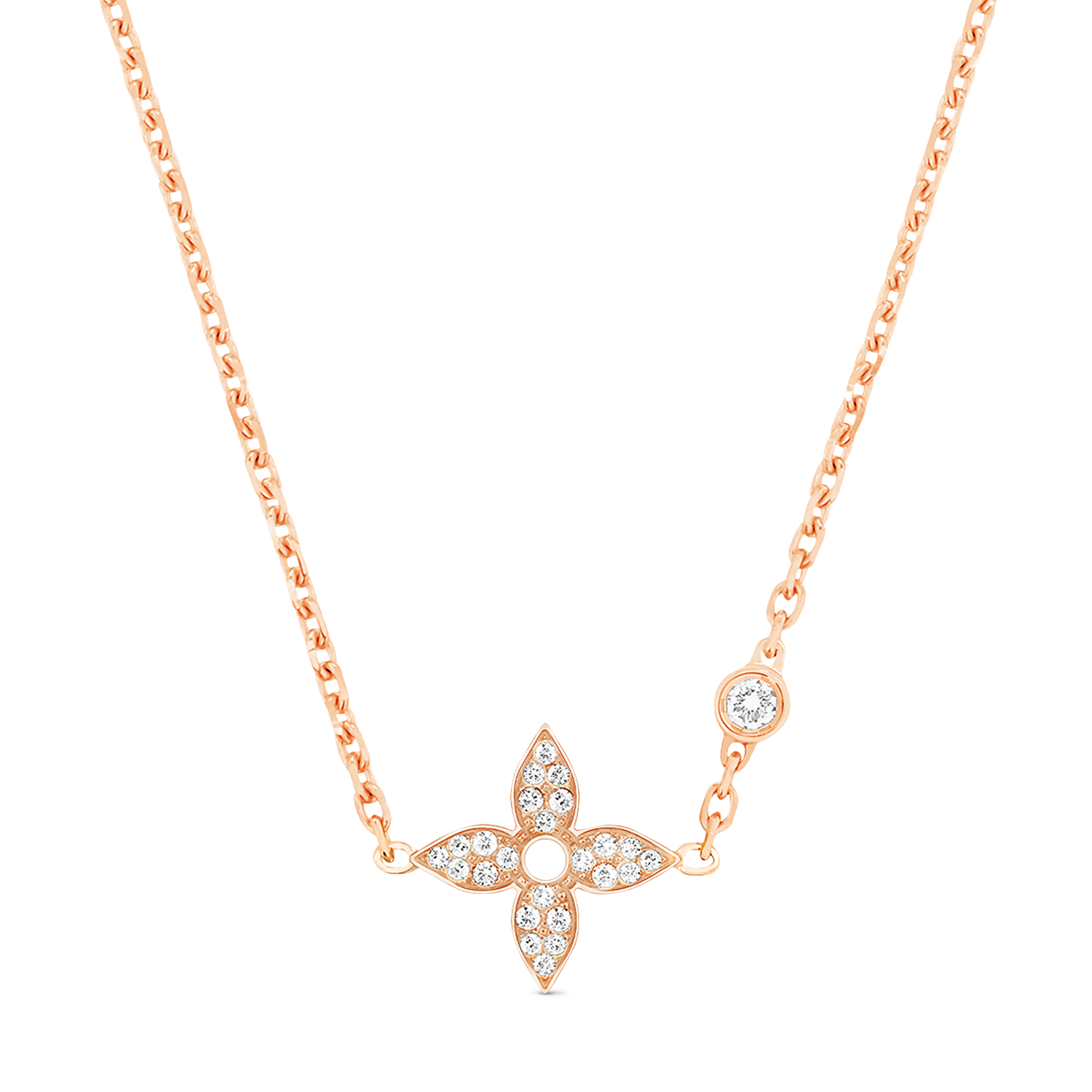 IDYLLE BLOSSOM 18K Gold Diamond Necklace - 1