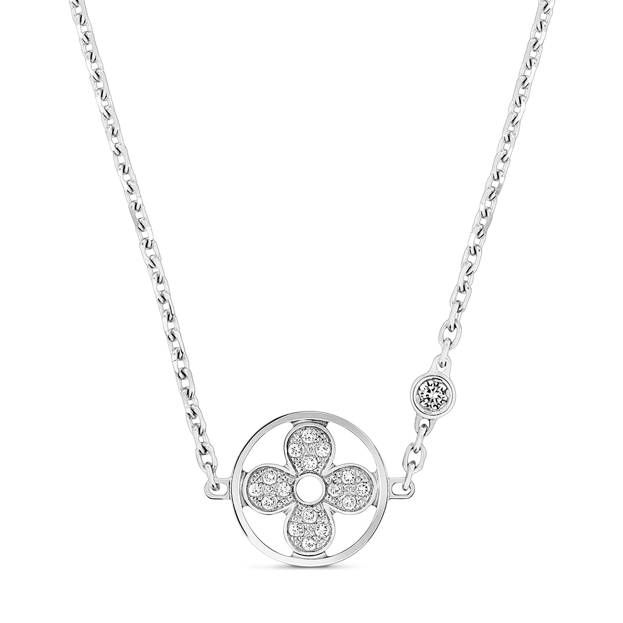 IDYLLE BLOSSOM 18K Gold Diamond Necklace - 1