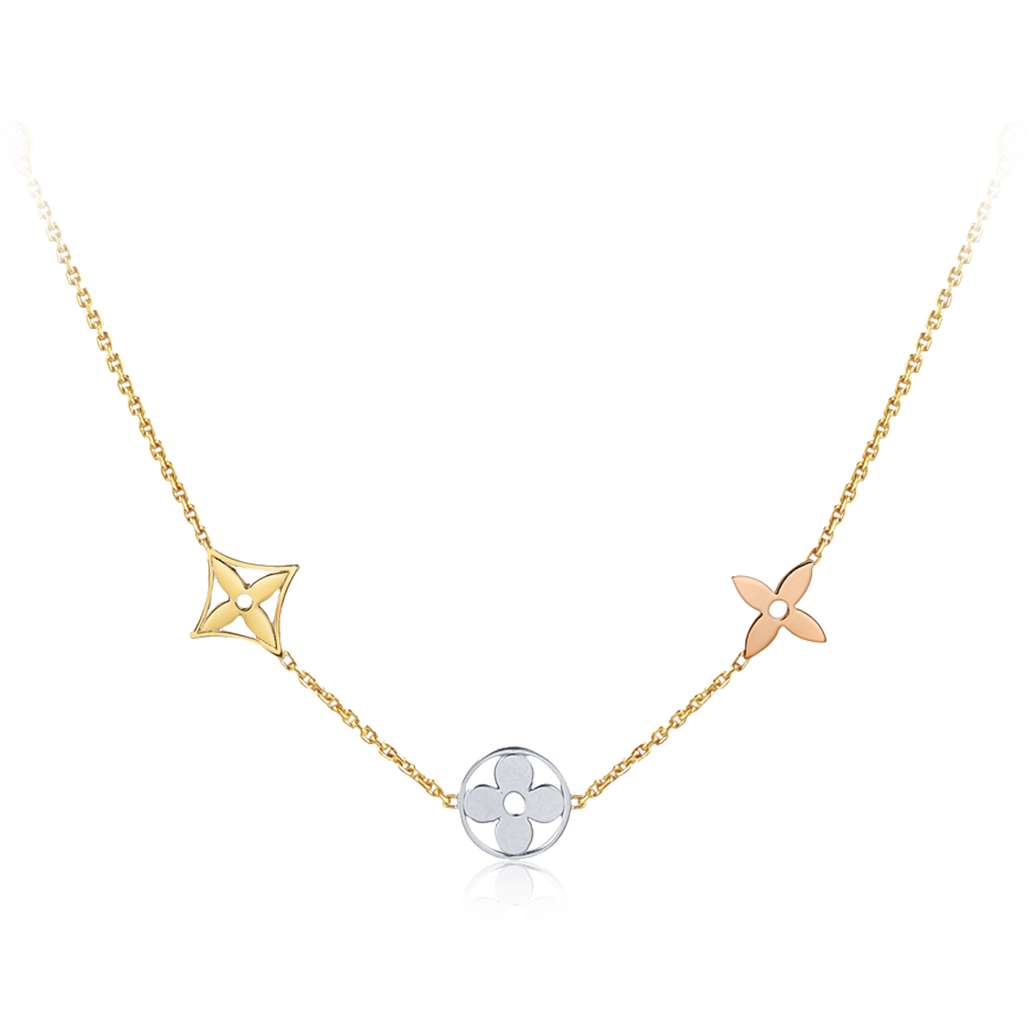 IDYLLE BLOSSOM 18K Gold Diamond Necklace - 3