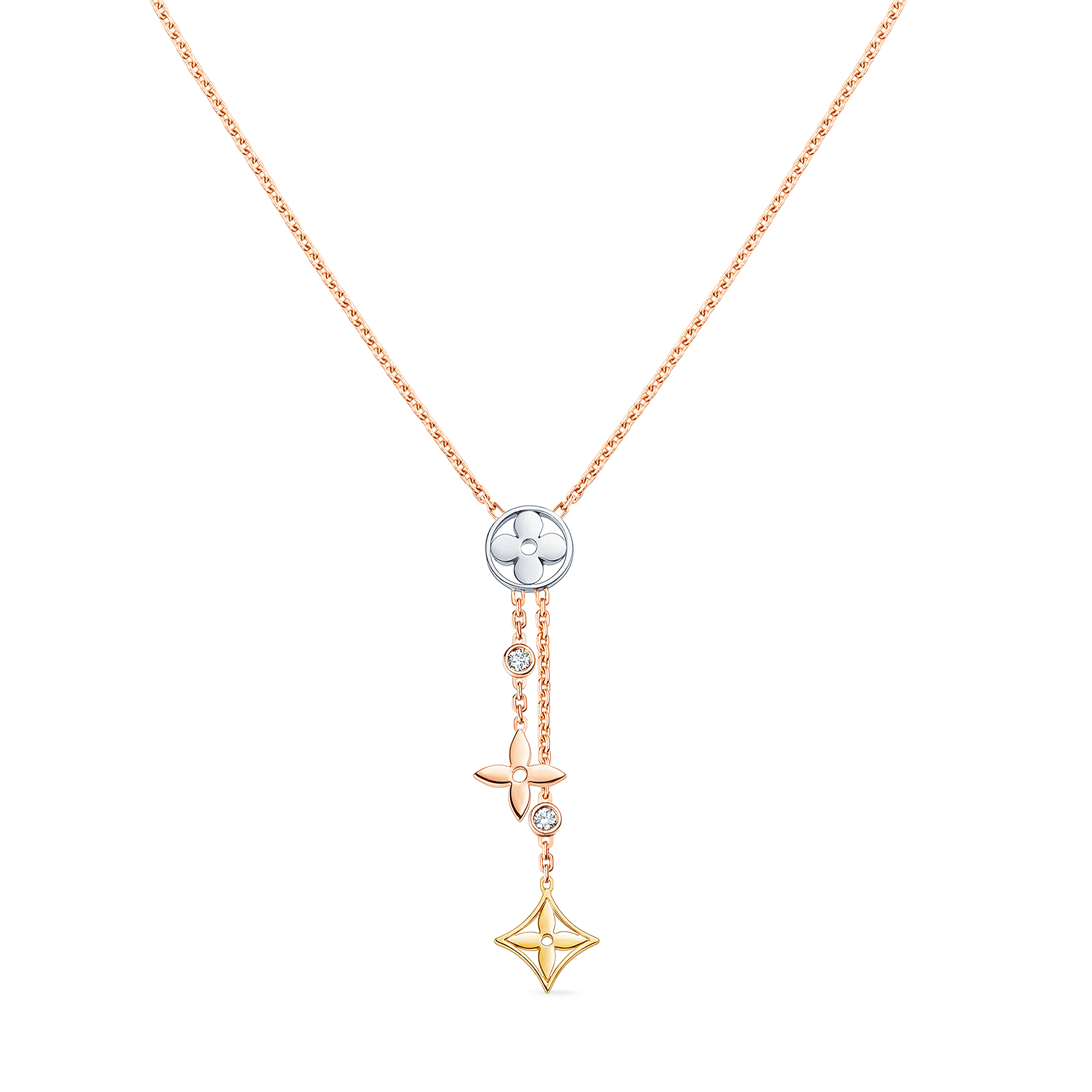 IDYLLE BLOSSOM 18K Gold Diamond Necklace - 1