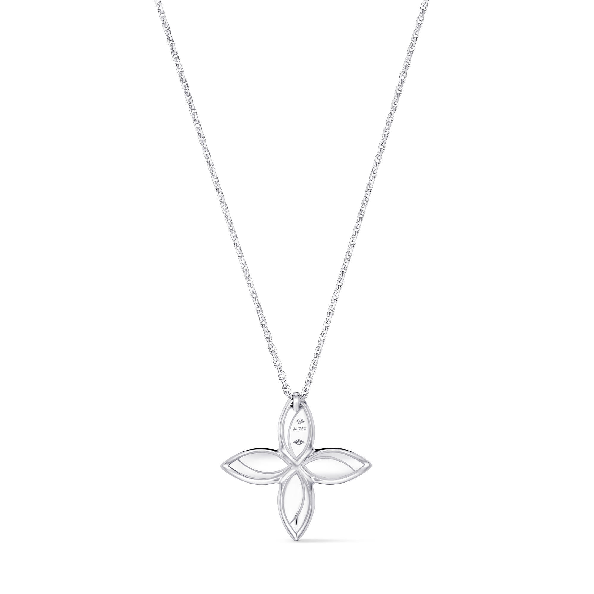 IDYLLE BLOSSOM 18K gold (white) diamond necklace - 4