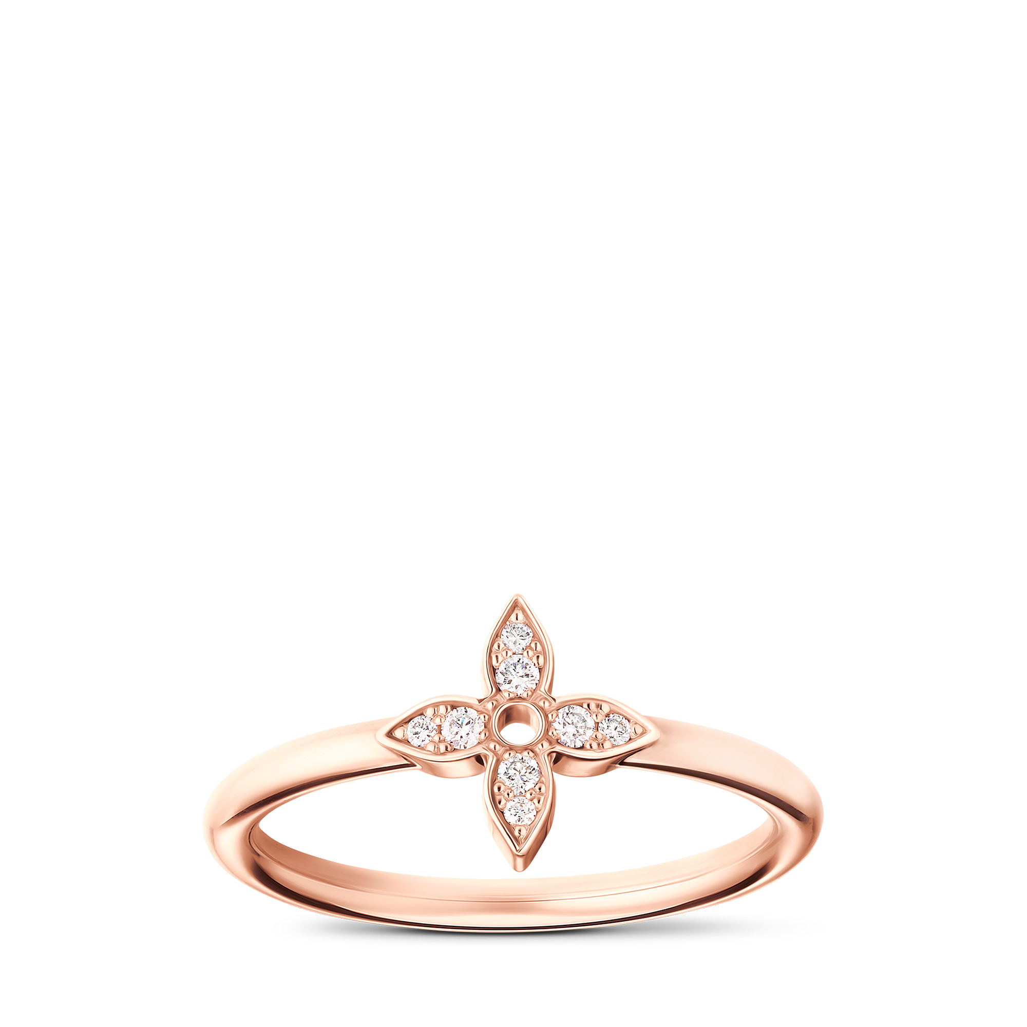 IDYLLE BLOSSOM SINGLE 18K Gold Diamond Ring - 1