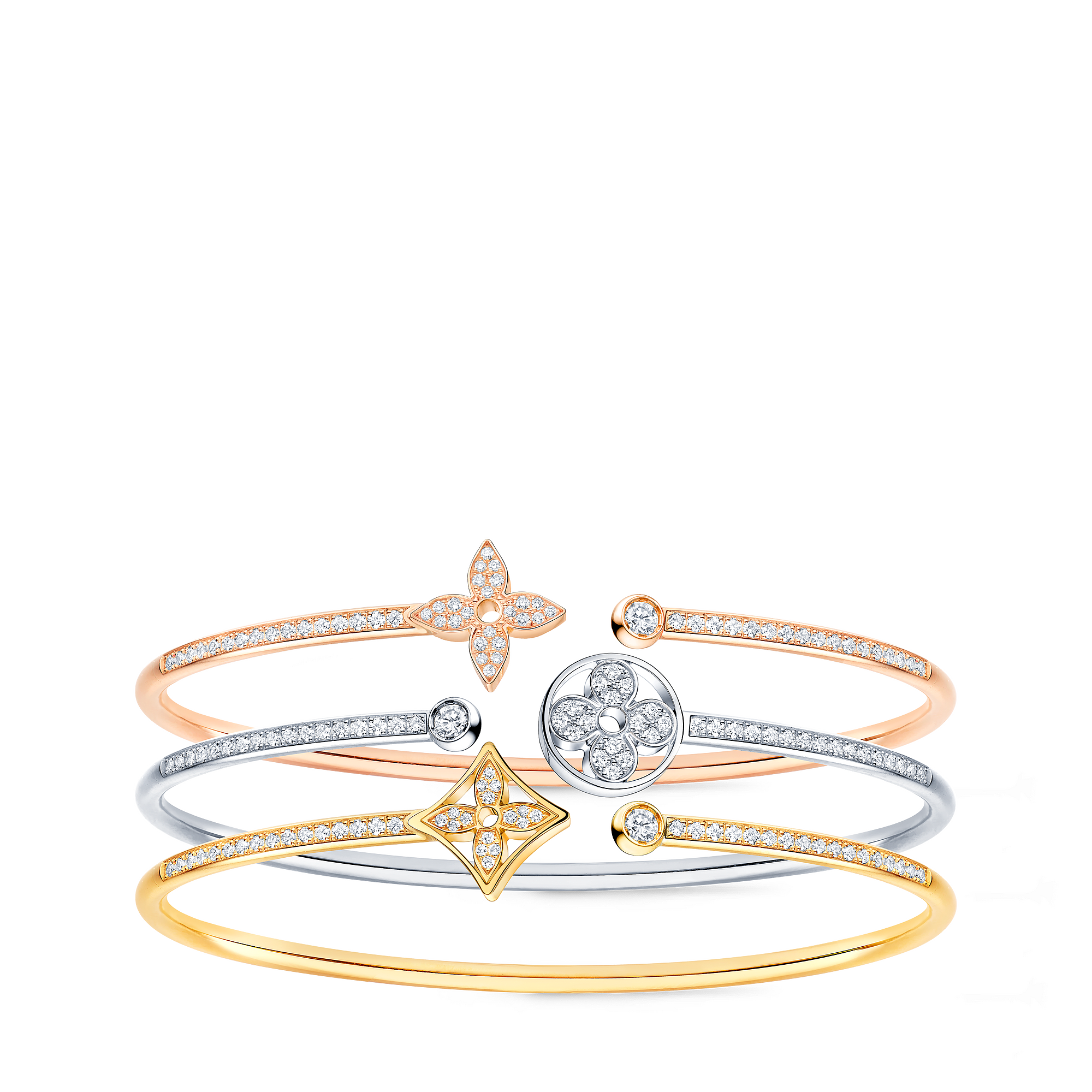 Idylle Blossom Twist 18K gold diamond bracelet - 4