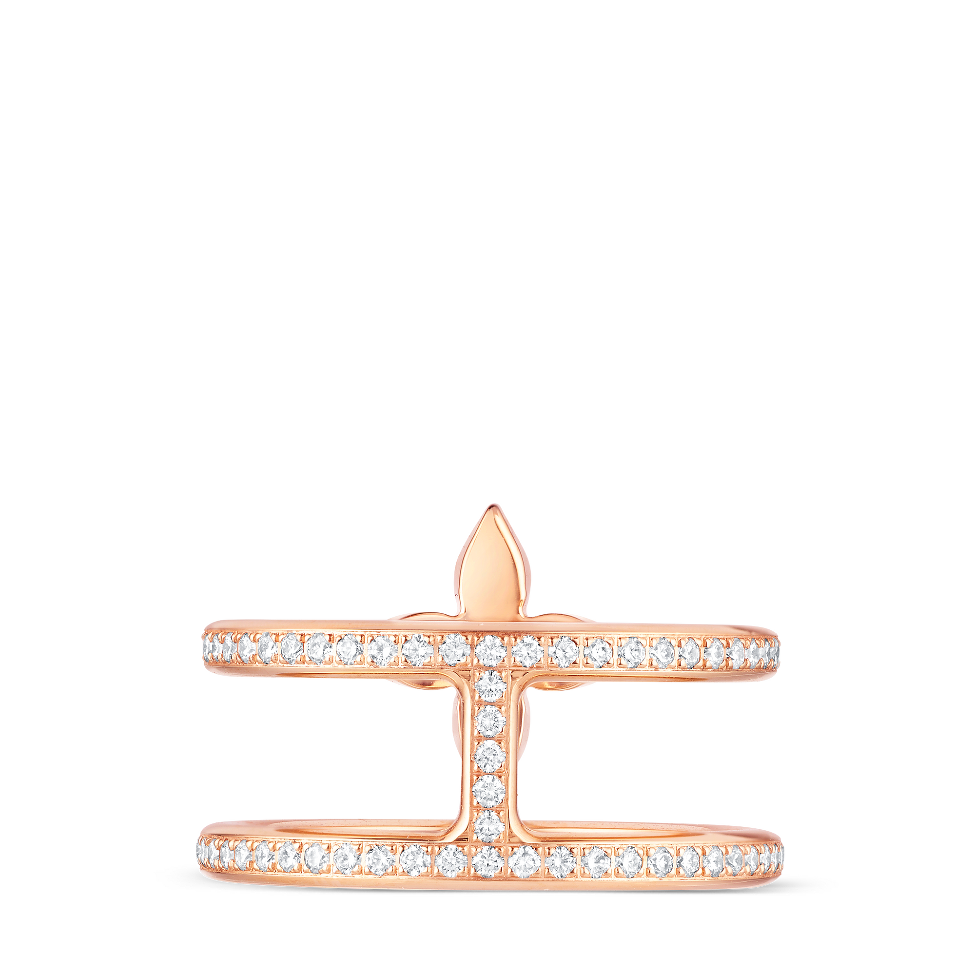 IDYLLE BLOSSOM TWO-ROW 18K Gold Diamond Ring - 5
