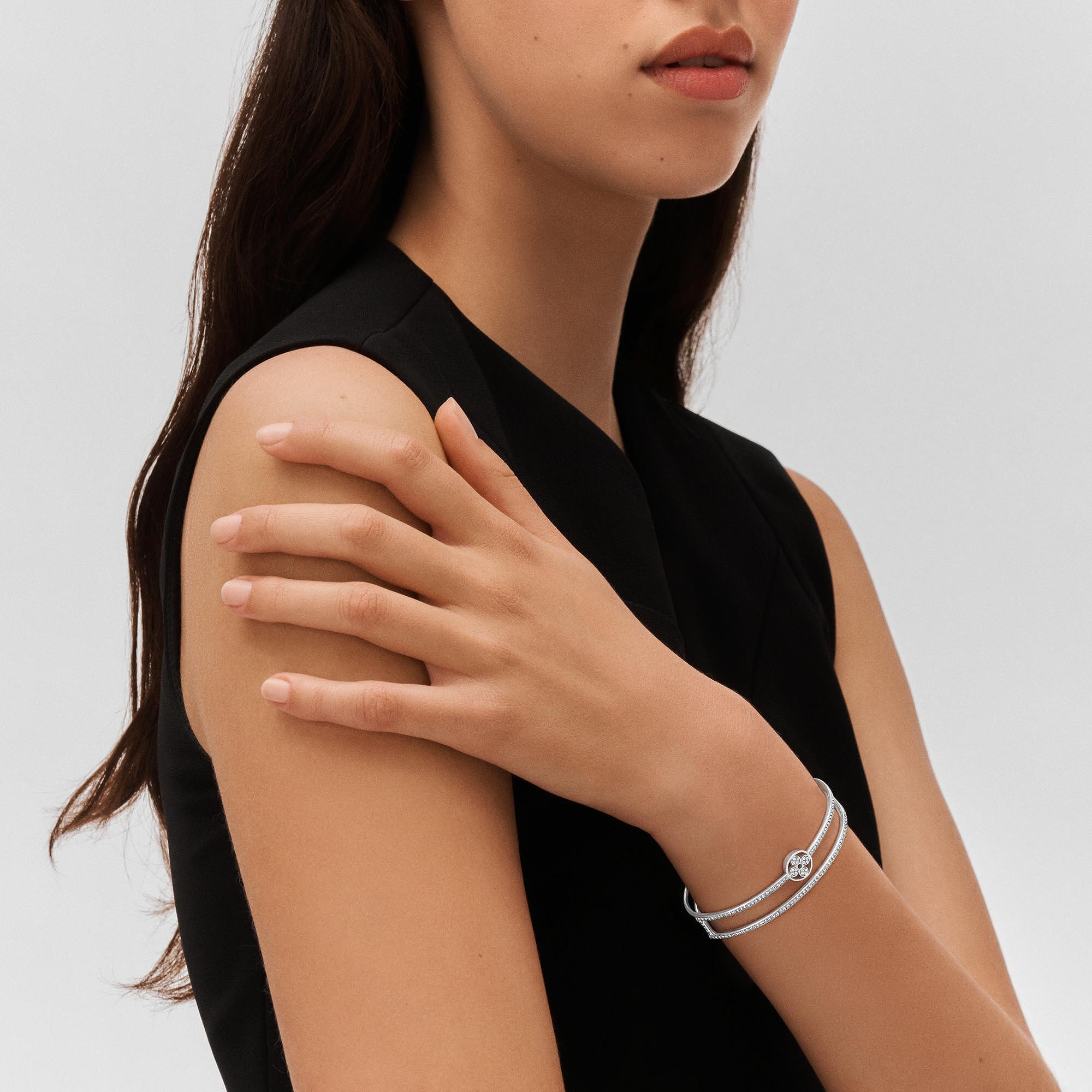 IDYLLE BLOSSOM TWO-ROW 18K gold diamond bracelet - 2