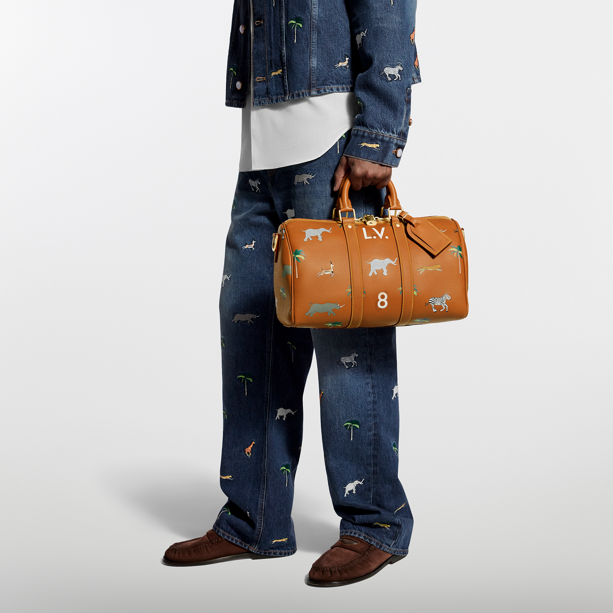KEEPALL BANDOULIÈRE 35 Bag - LV X THE DARJELING LIMITED Collection - 7