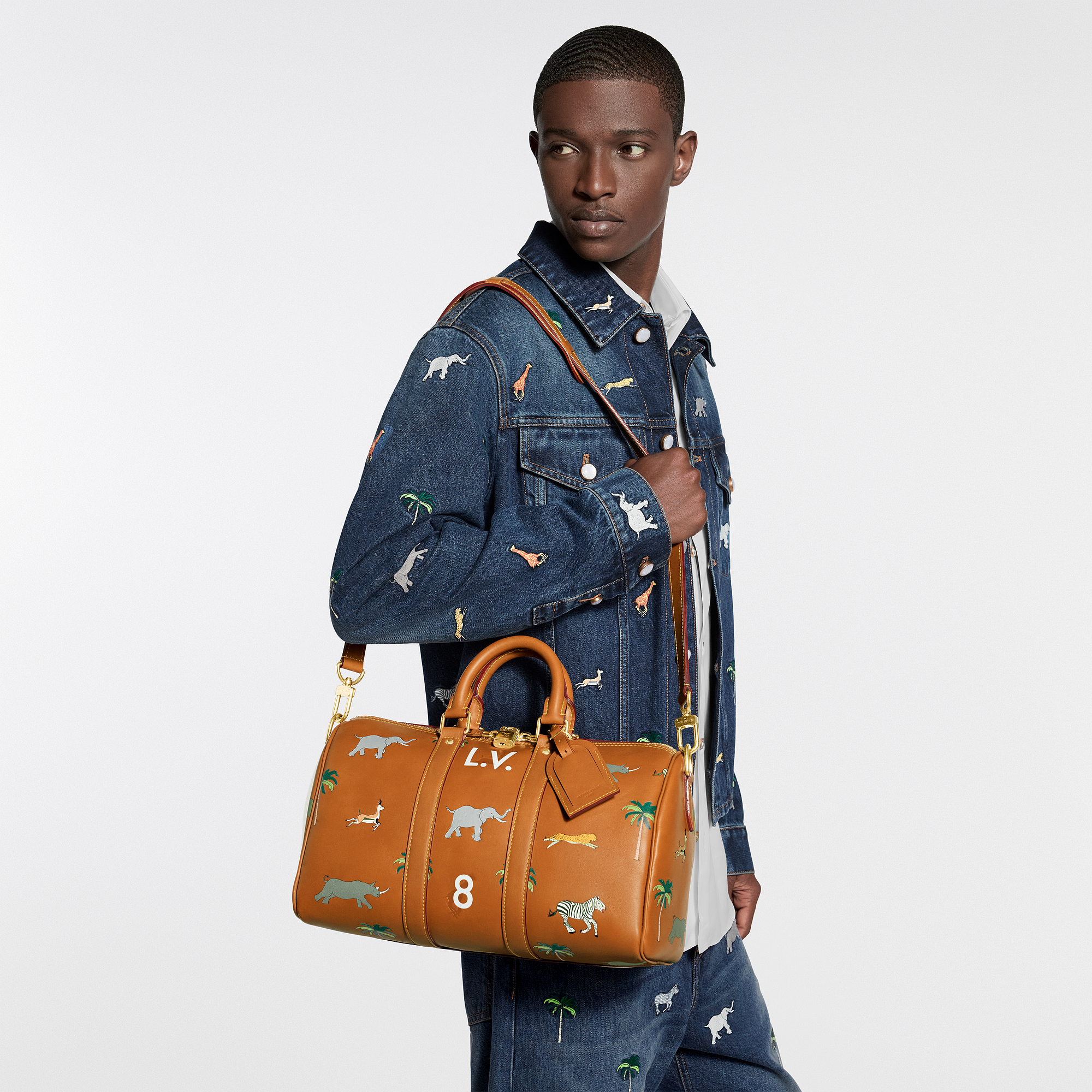 KEEPALL BANDOULIÈRE 35 Bag - LV X THE DARJELING LIMITED Collection - 2