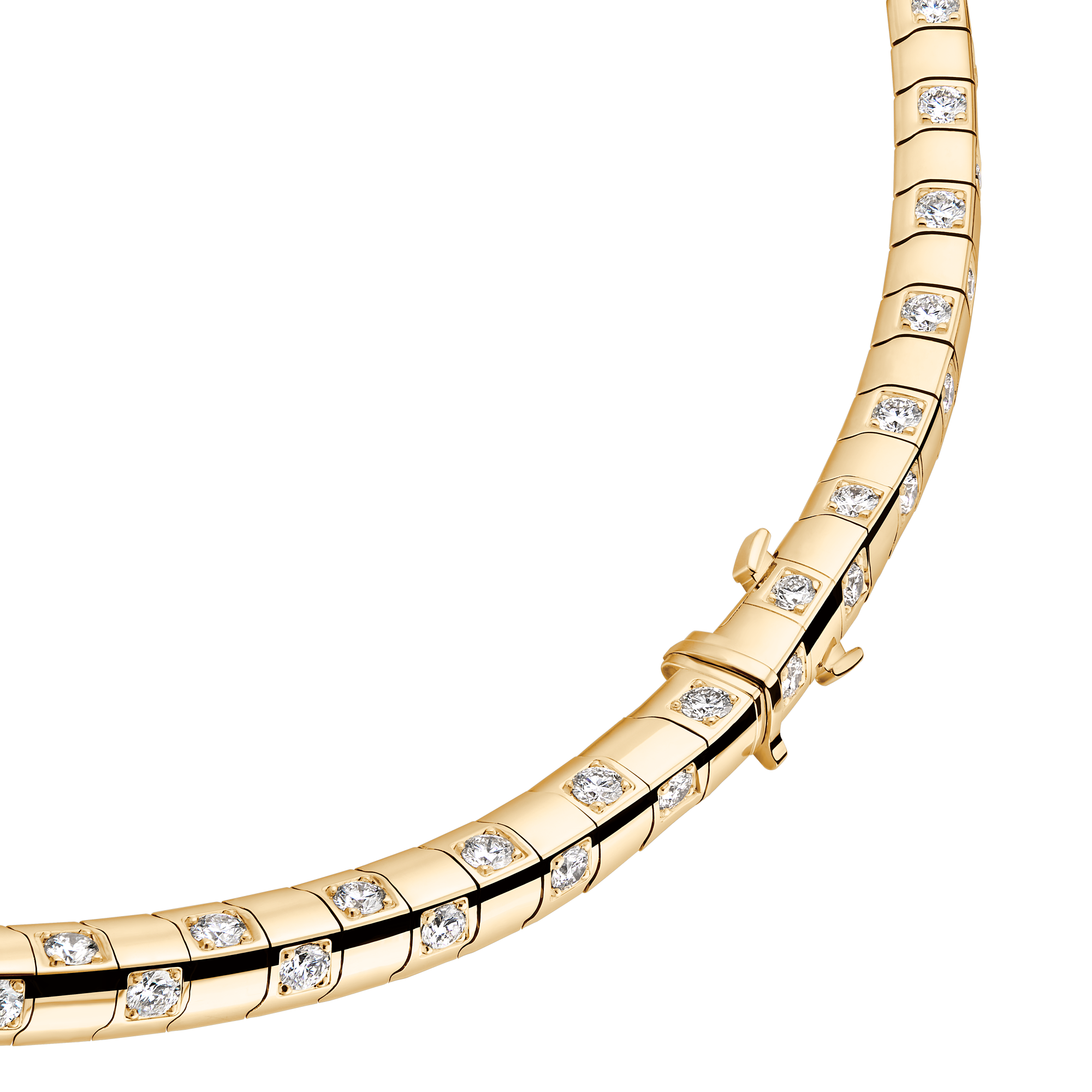 LE DAMIER DE LOUIS VUITTON 18K Gold Diamond Medium Necklace - 3