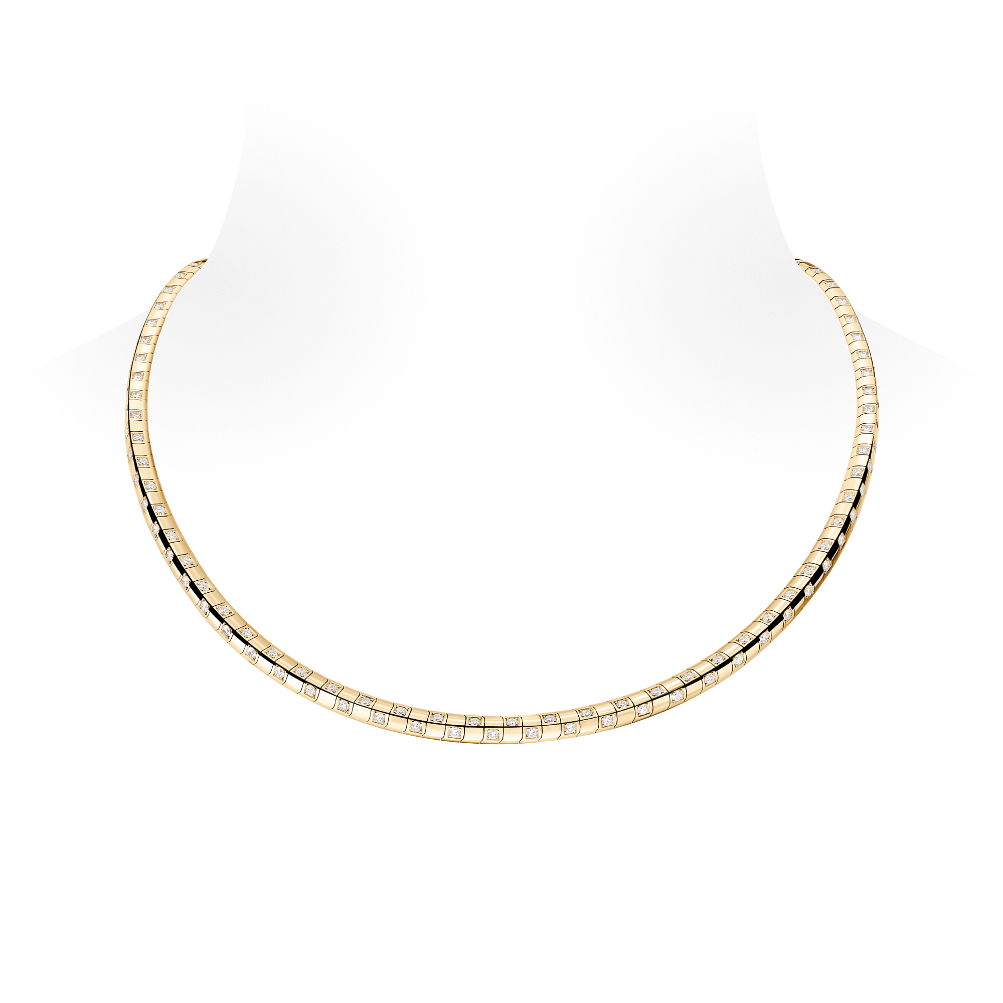 LE DAMIER DE LOUIS VUITTON 18K Gold Diamond Medium Necklace - 1