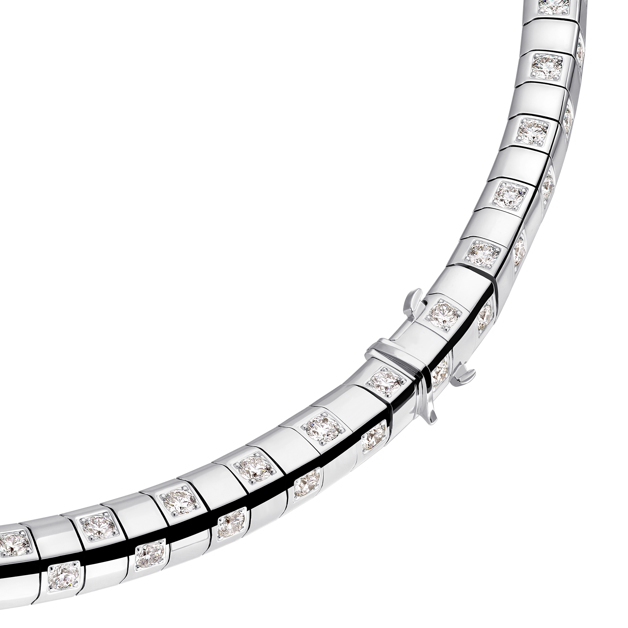 LE DAMIER DE LOUIS VUITTON 18K Gold Diamond Large Necklace - 3