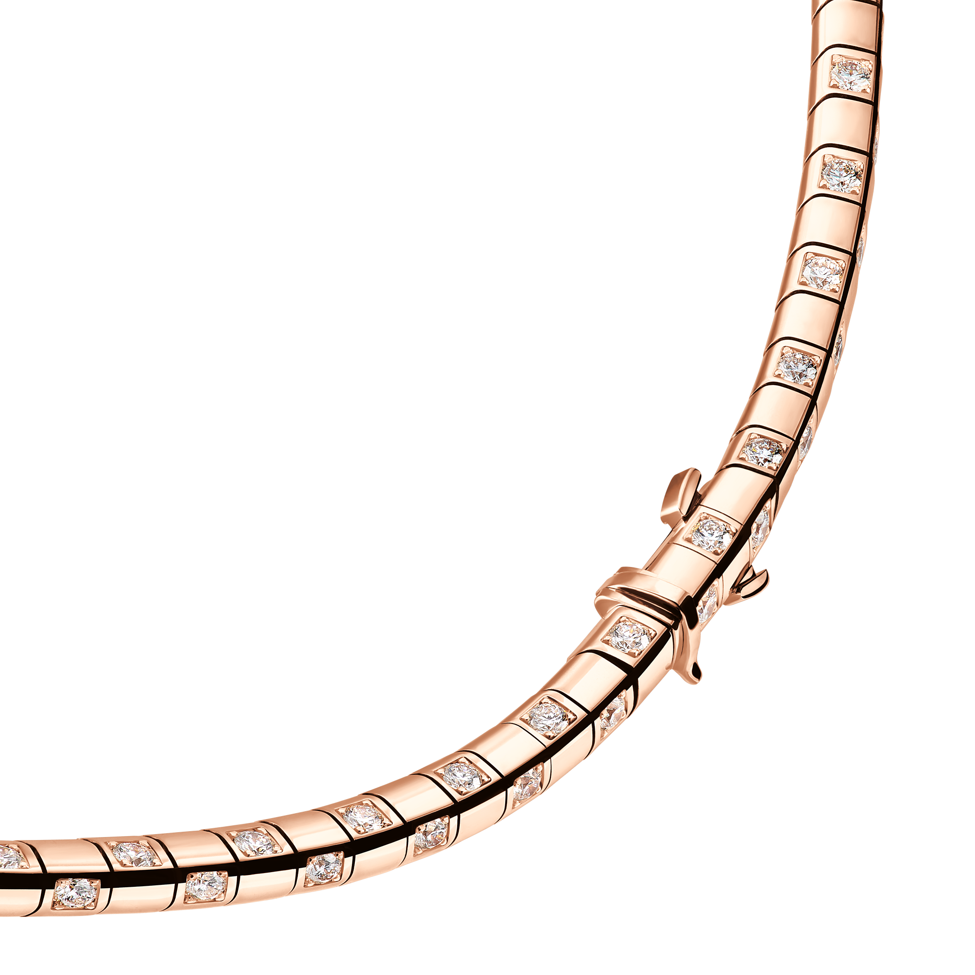 LE DAMIER DE LOUIS VUITTON 18K Gold Diamond Small Necklace - 3