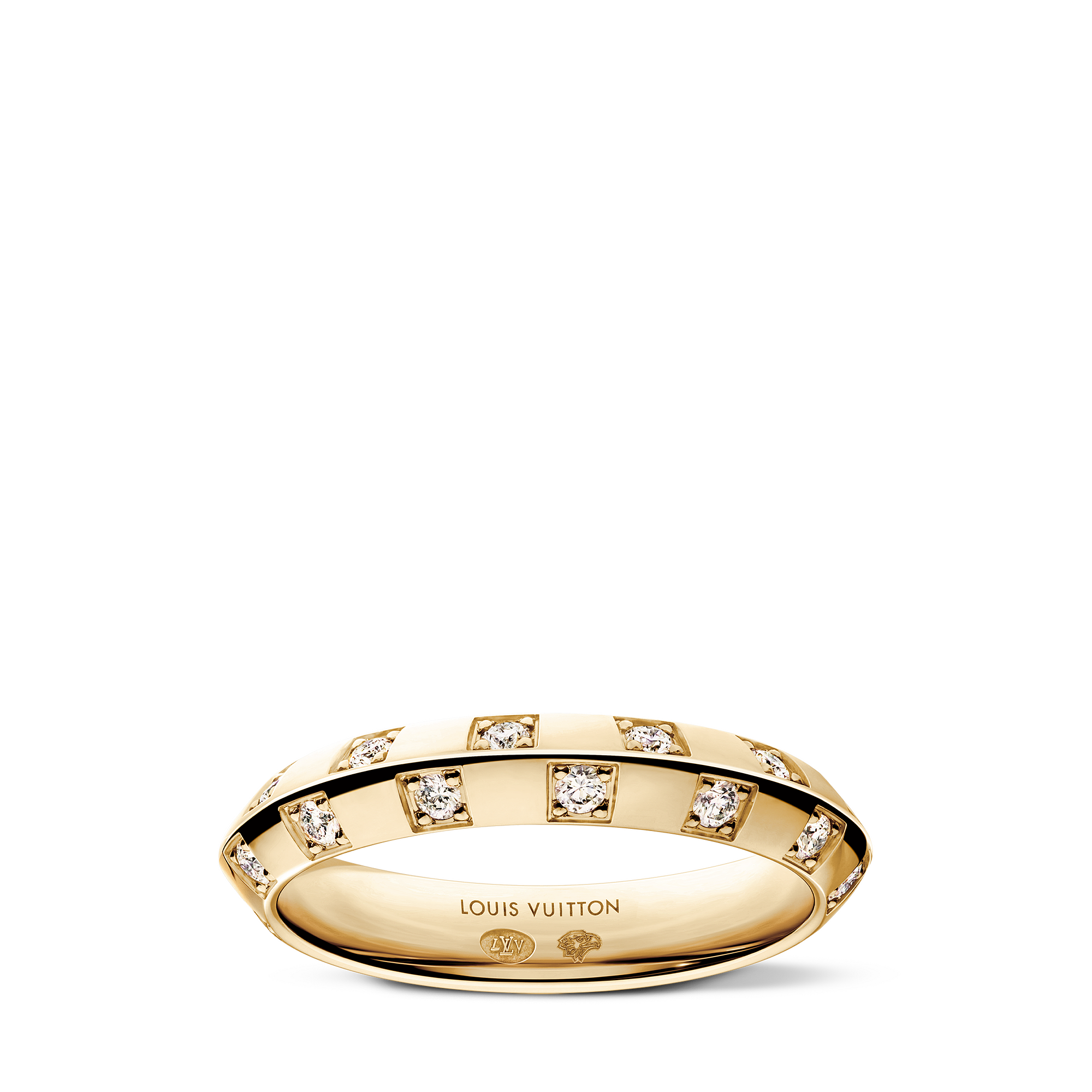 LE DAMIER DE LOUIS VUITTON 18K gold diamond ring - 1