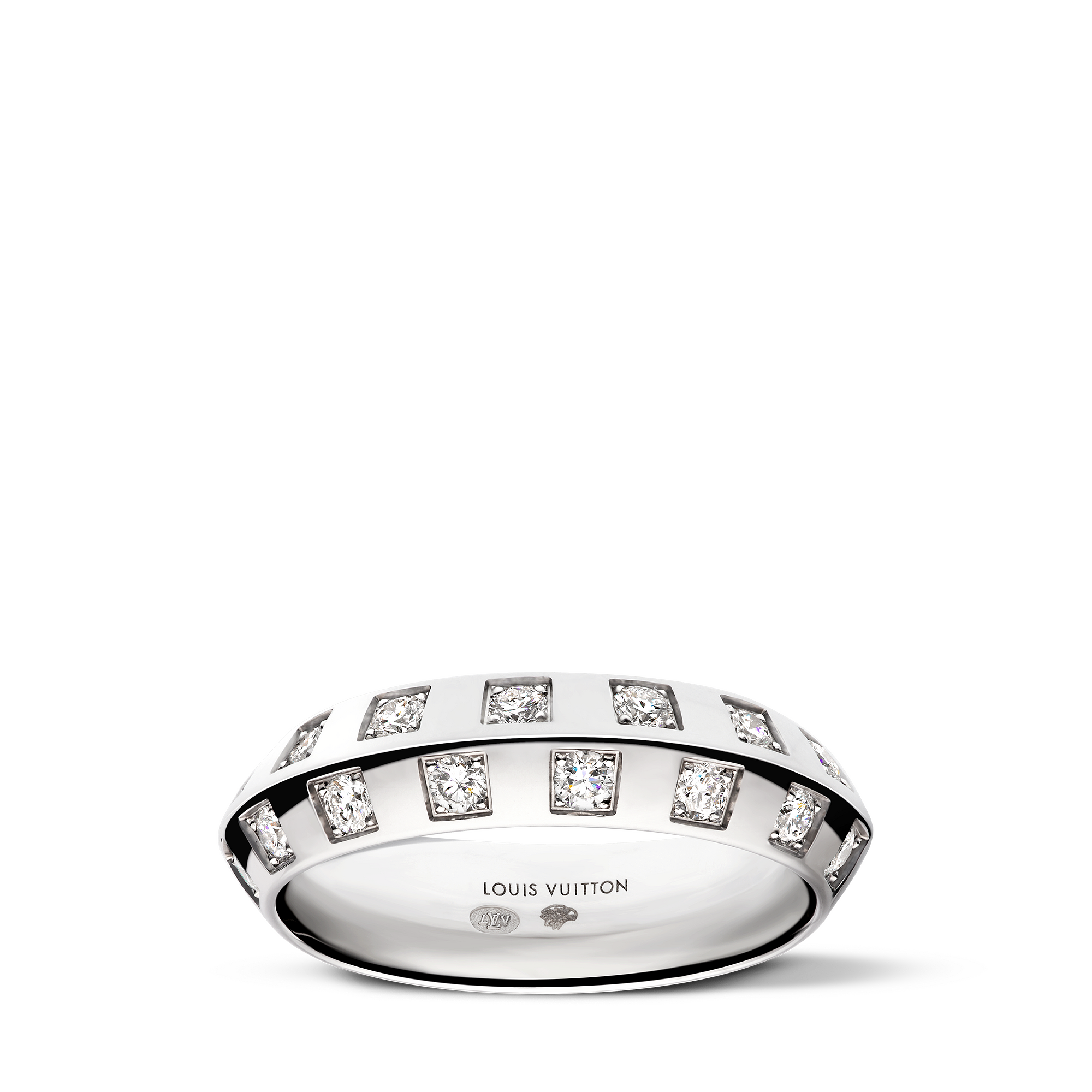 LE DAMIER DE LOUIS VUITTON 18K gold diamond ring - 1