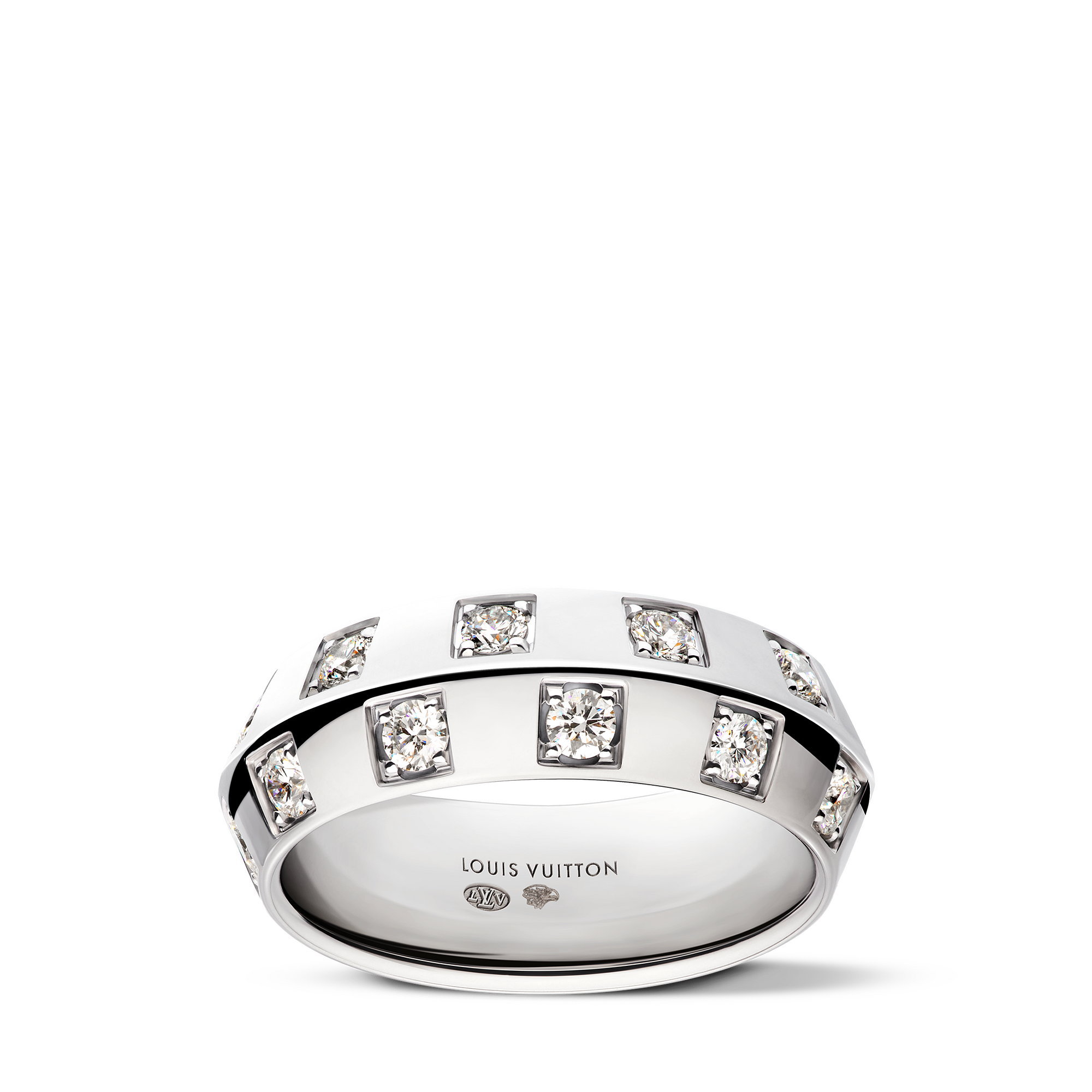 LE DAMIER DE LOUIS VUITTON 18K gold diamond ring - 1