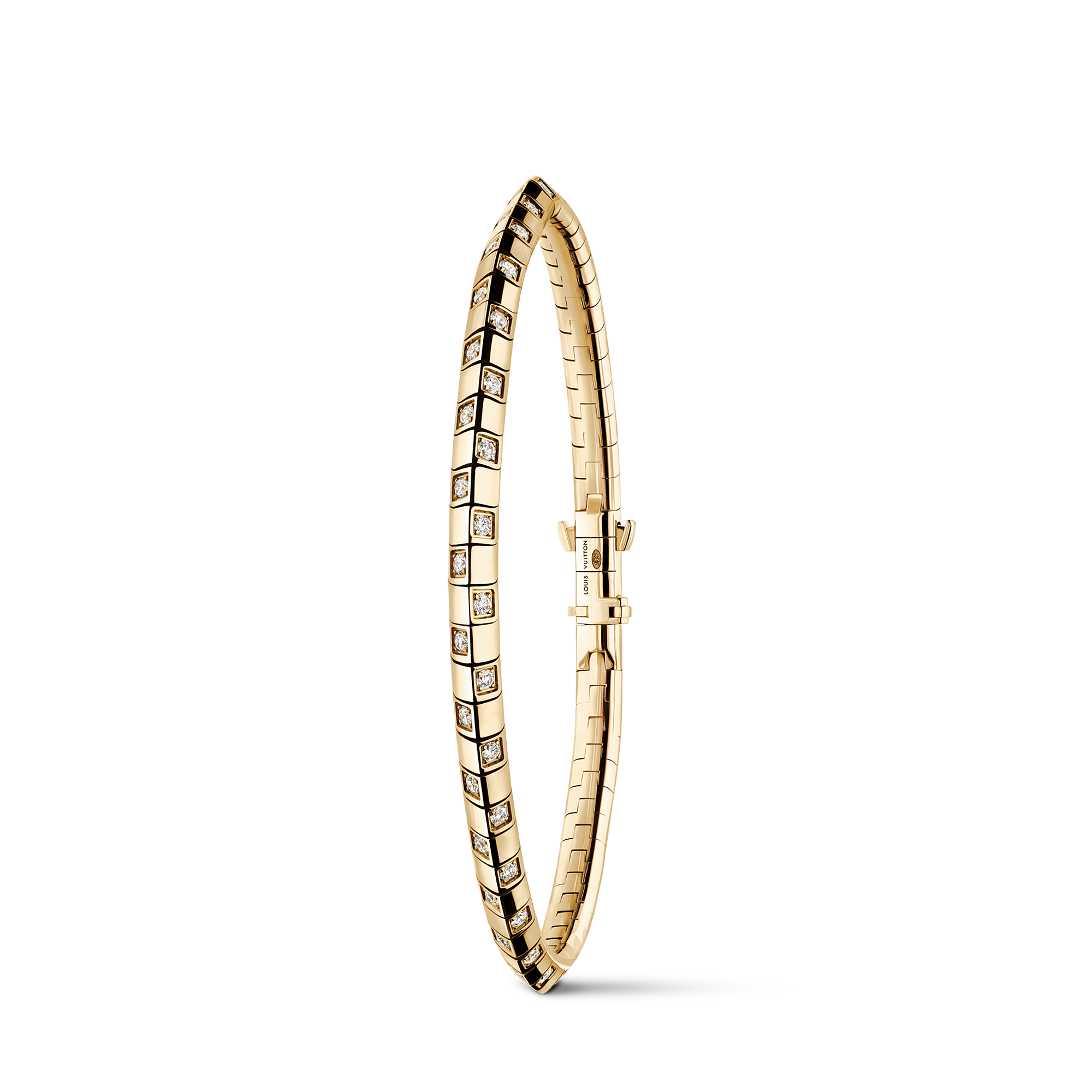 LE DAMIER DE LOUIS VUITTON 18K Gold Diamond Bracelet - 3