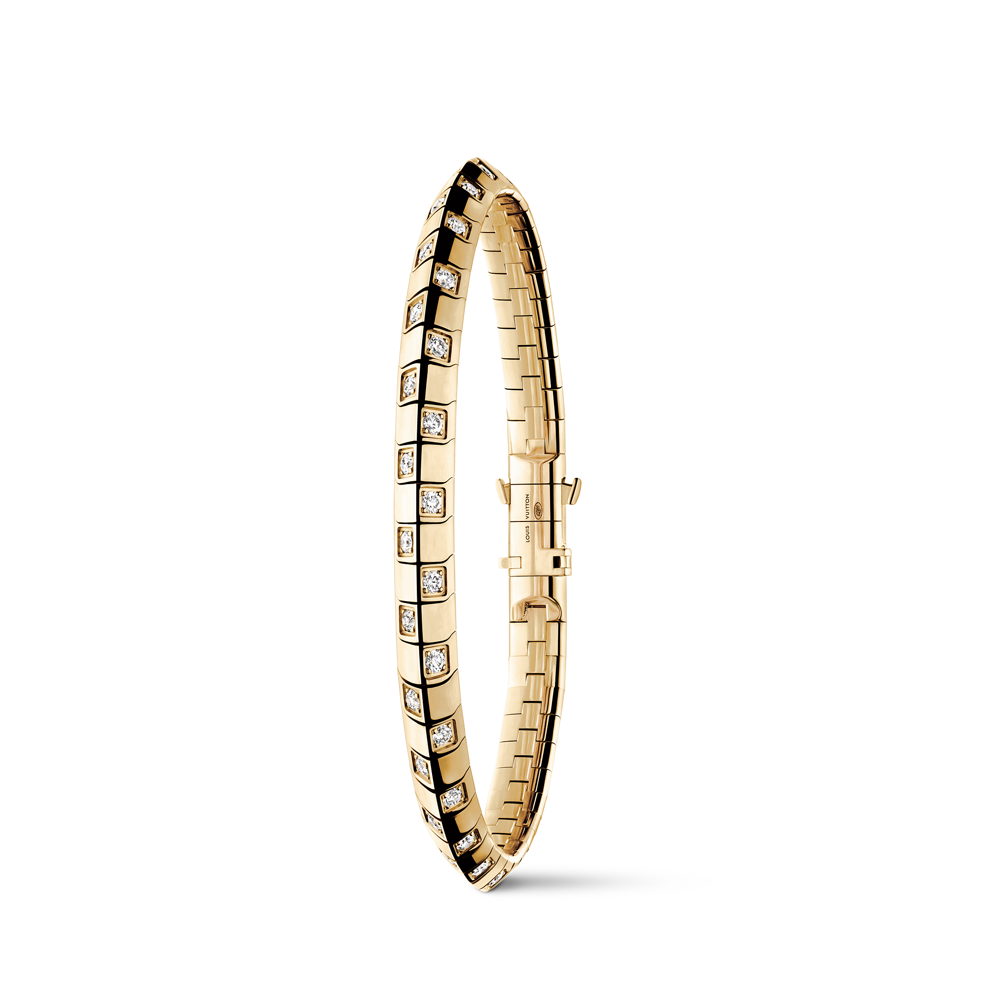 LE DAMIER DE LOUIS VUITTON 18K Gold Diamond Bracelet - 3