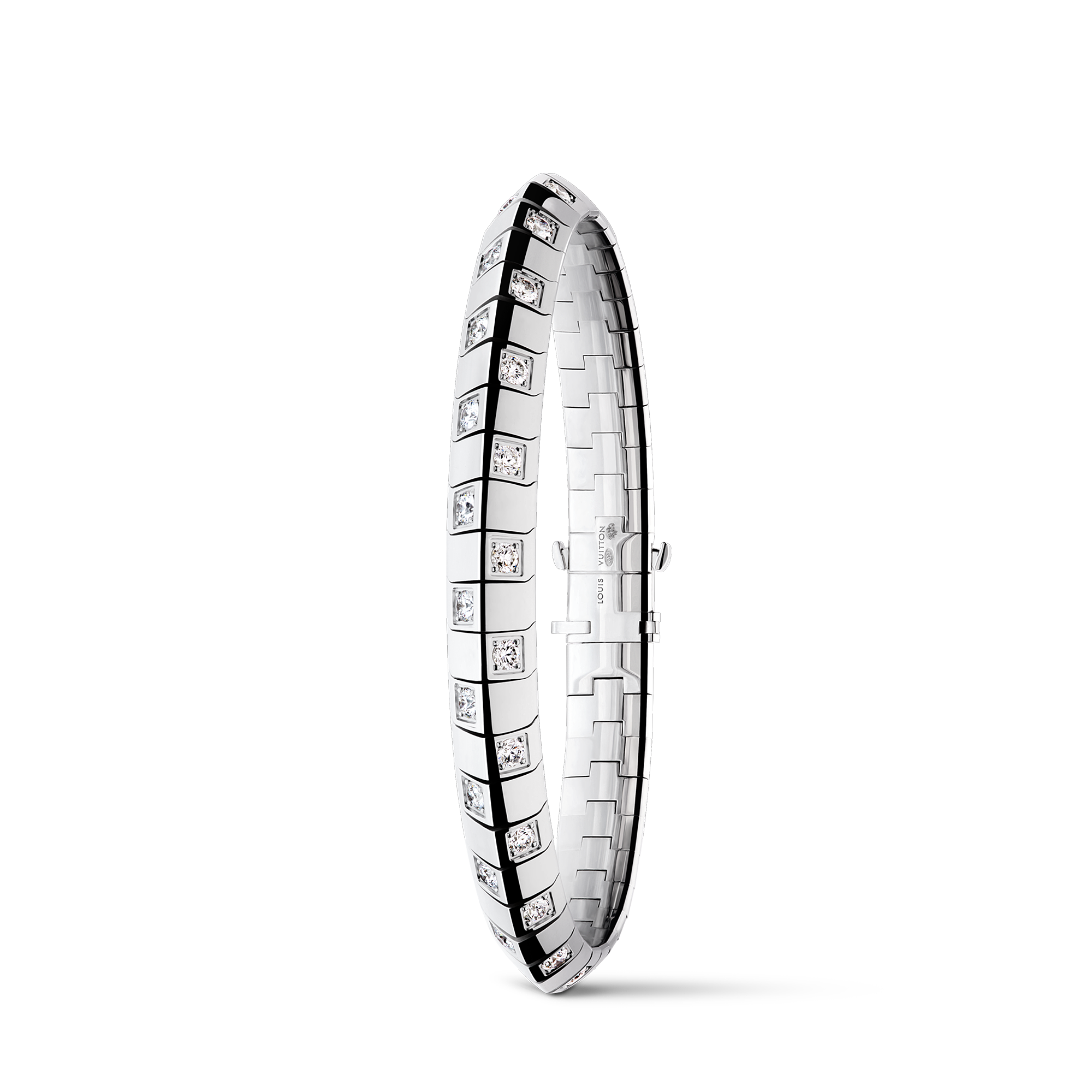 LE DAMIER DE LOUIS VUITTON 18K Gold Diamond Bracelet - 3