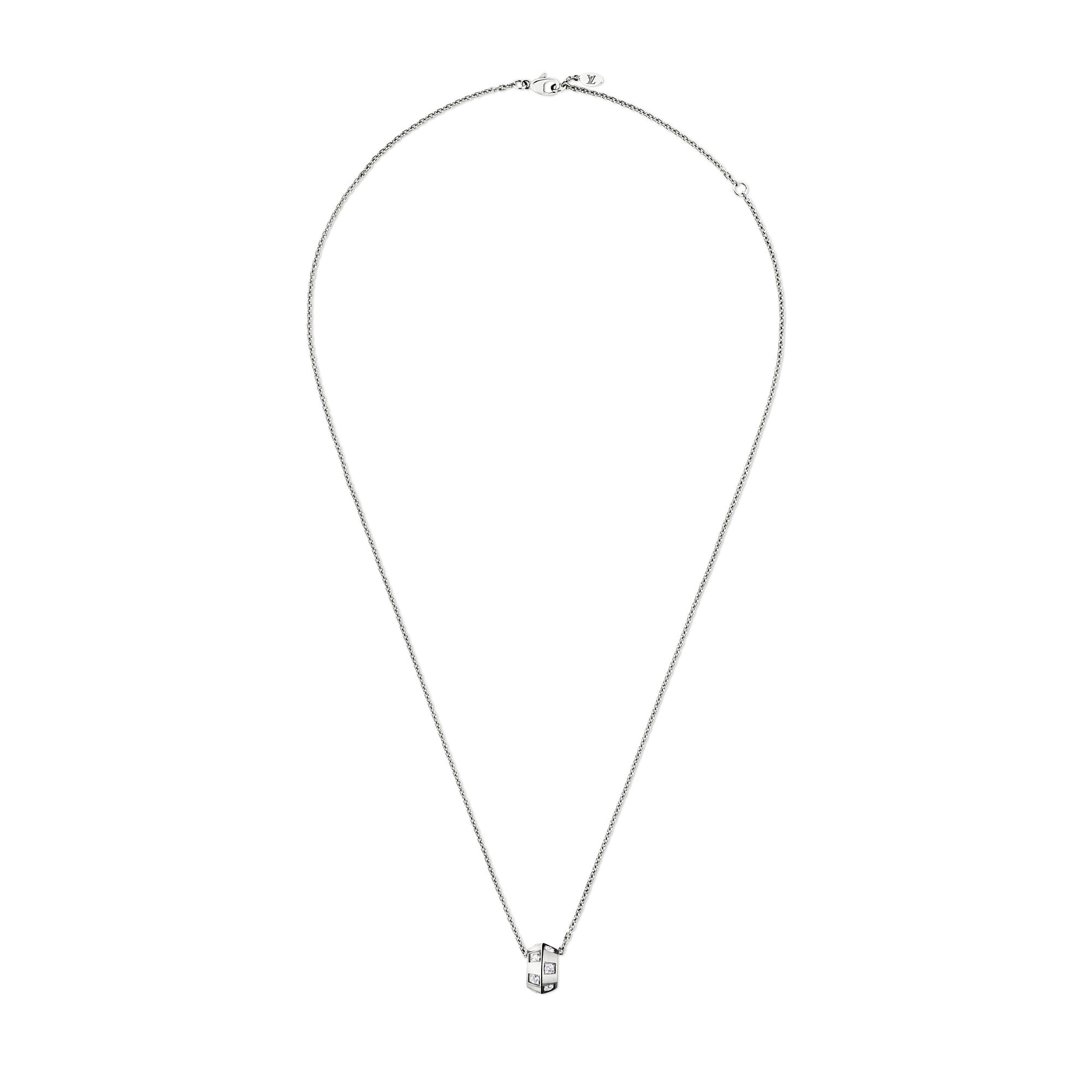 LE DAMIER DE LOUIS VUITTON 18K Gold Diamond Necklace - 4