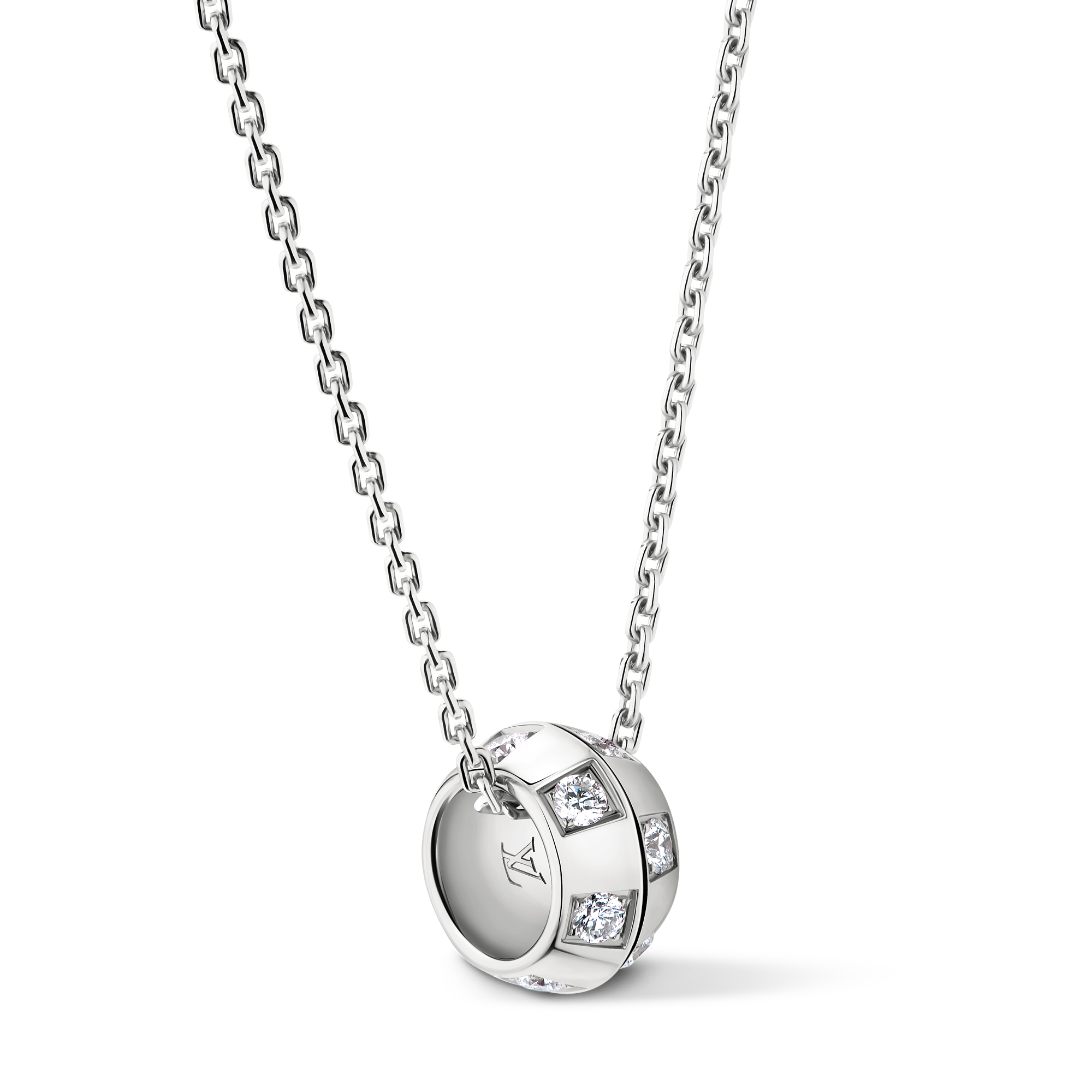 LE DAMIER DE LOUIS VUITTON 18K Gold Diamond Necklace - 3