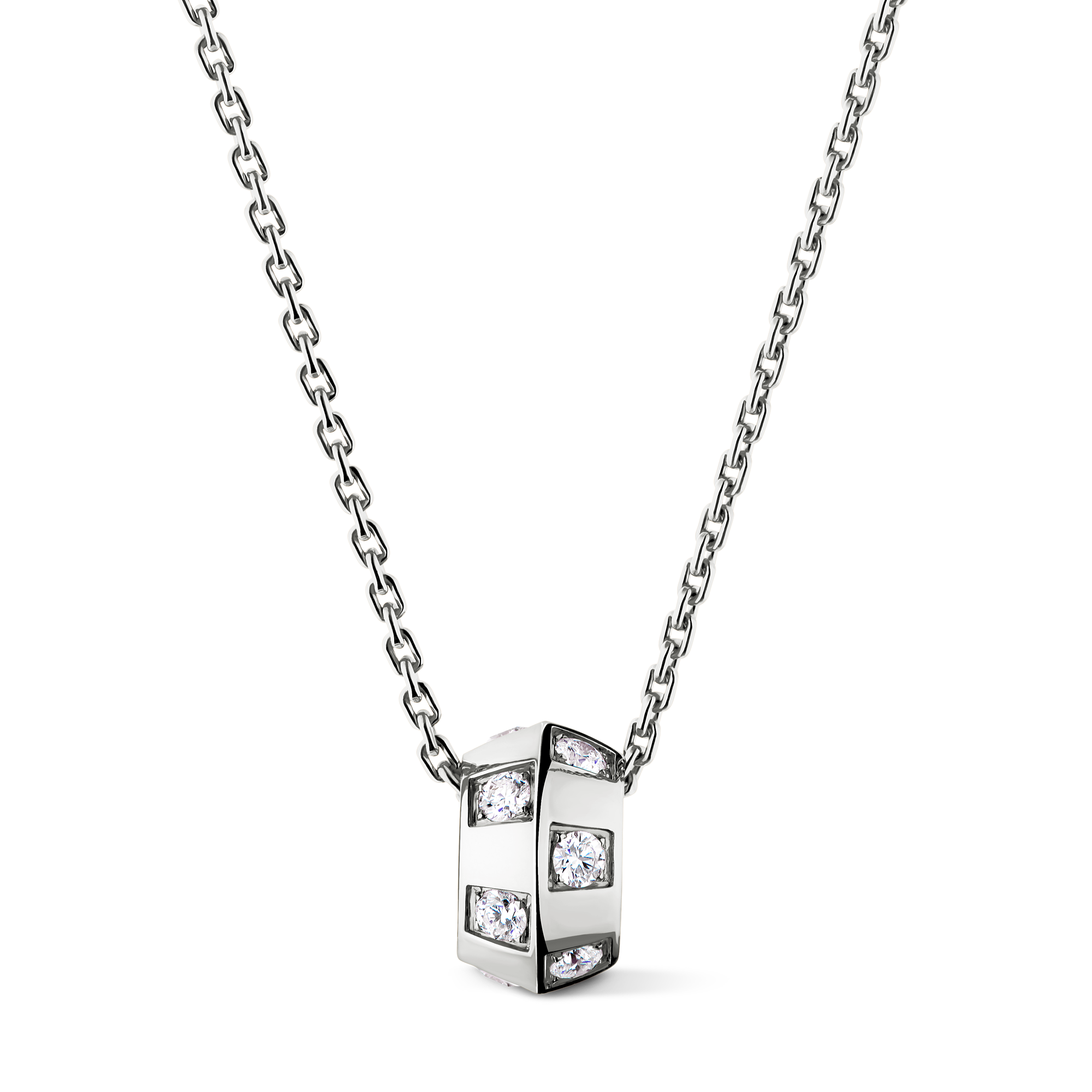 LE DAMIER DE LOUIS VUITTON 18K Gold Diamond Necklace - 1