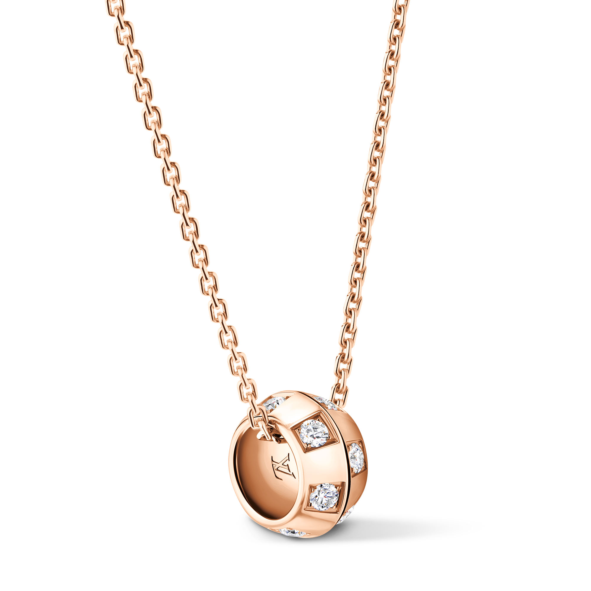 LE DAMIER DE LOUIS VUITTON 18K Gold Diamond Necklace - 3