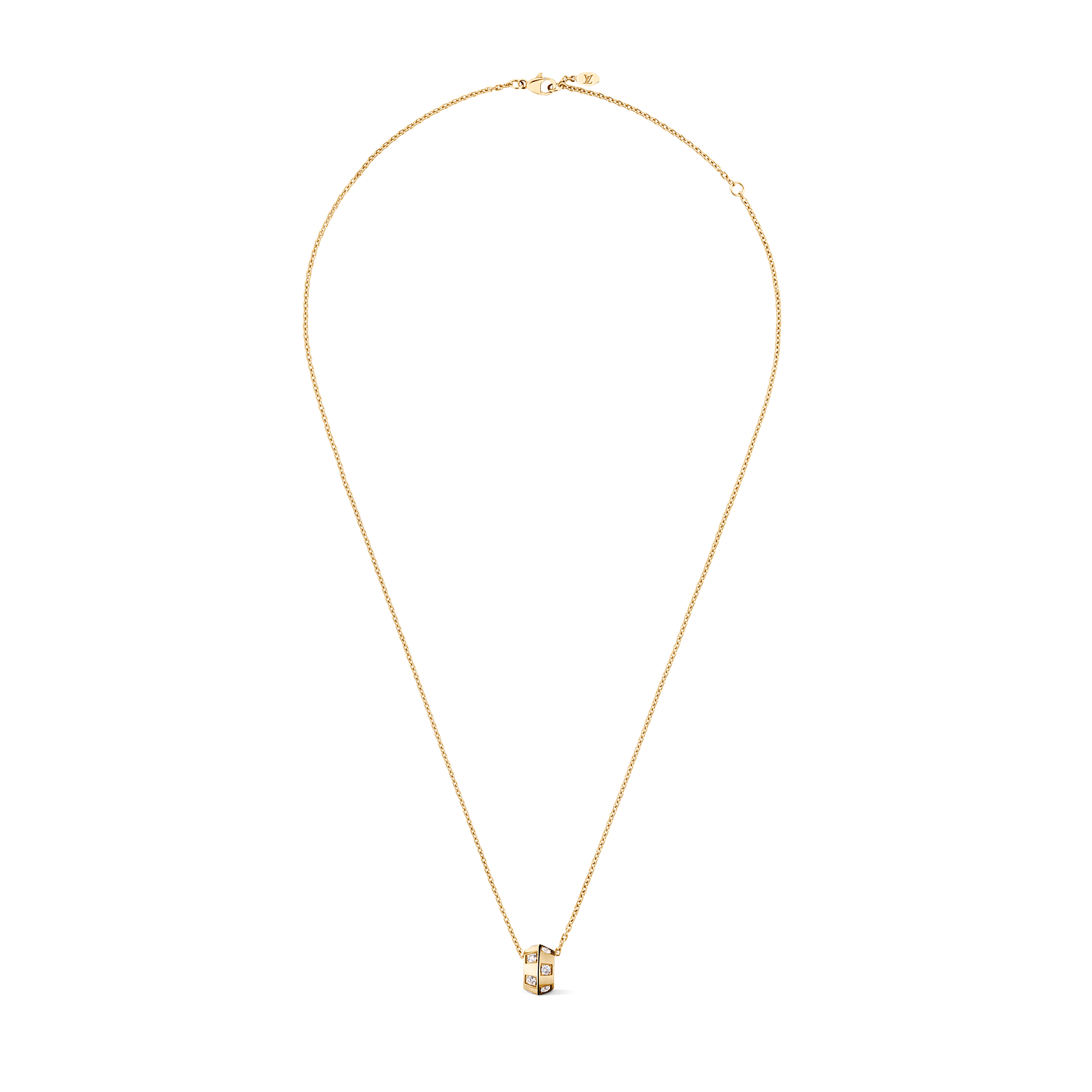 Le Damier de Louis Vuitton Pendant, Yellow Gold and Diamonds - 4